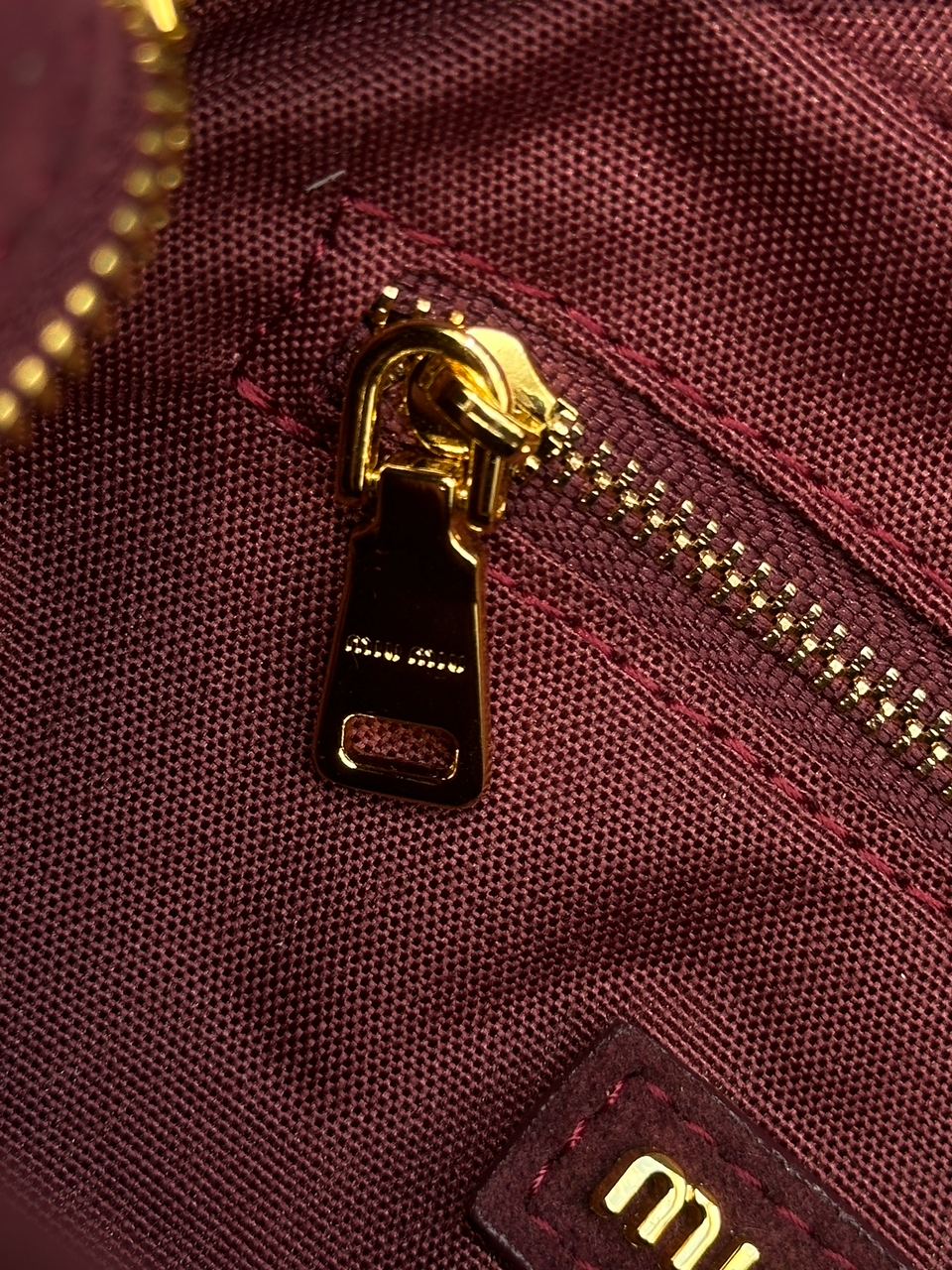 Miu Miu Arcadie Suede Bag Burgundy - 13