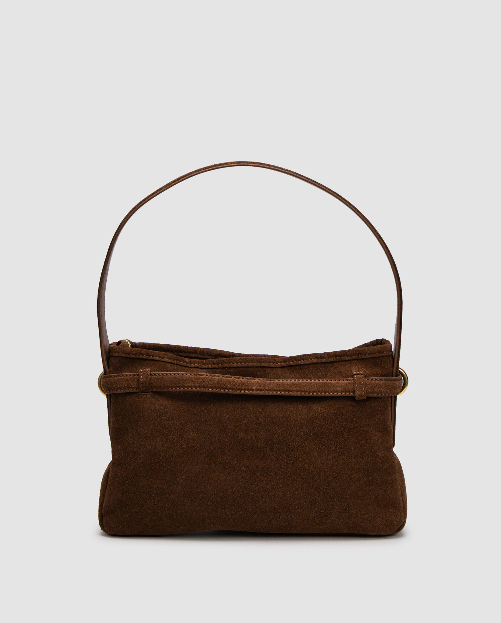 Miu Miu Aventure Nappa Leather Bag Brown Suede - 3