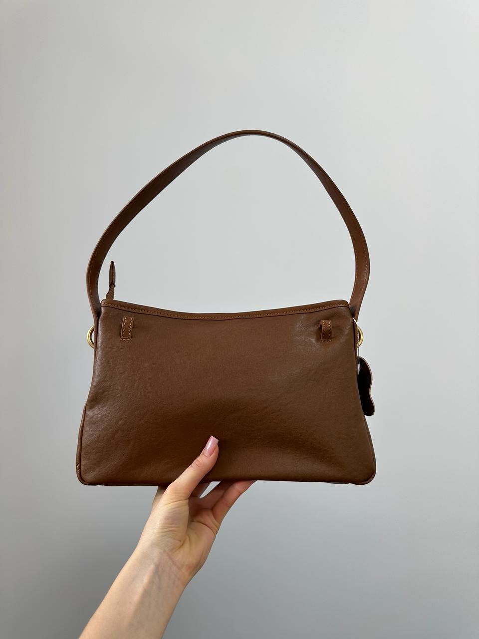 Miu Miu Aventure Nappa Leather Bag Brown - 4