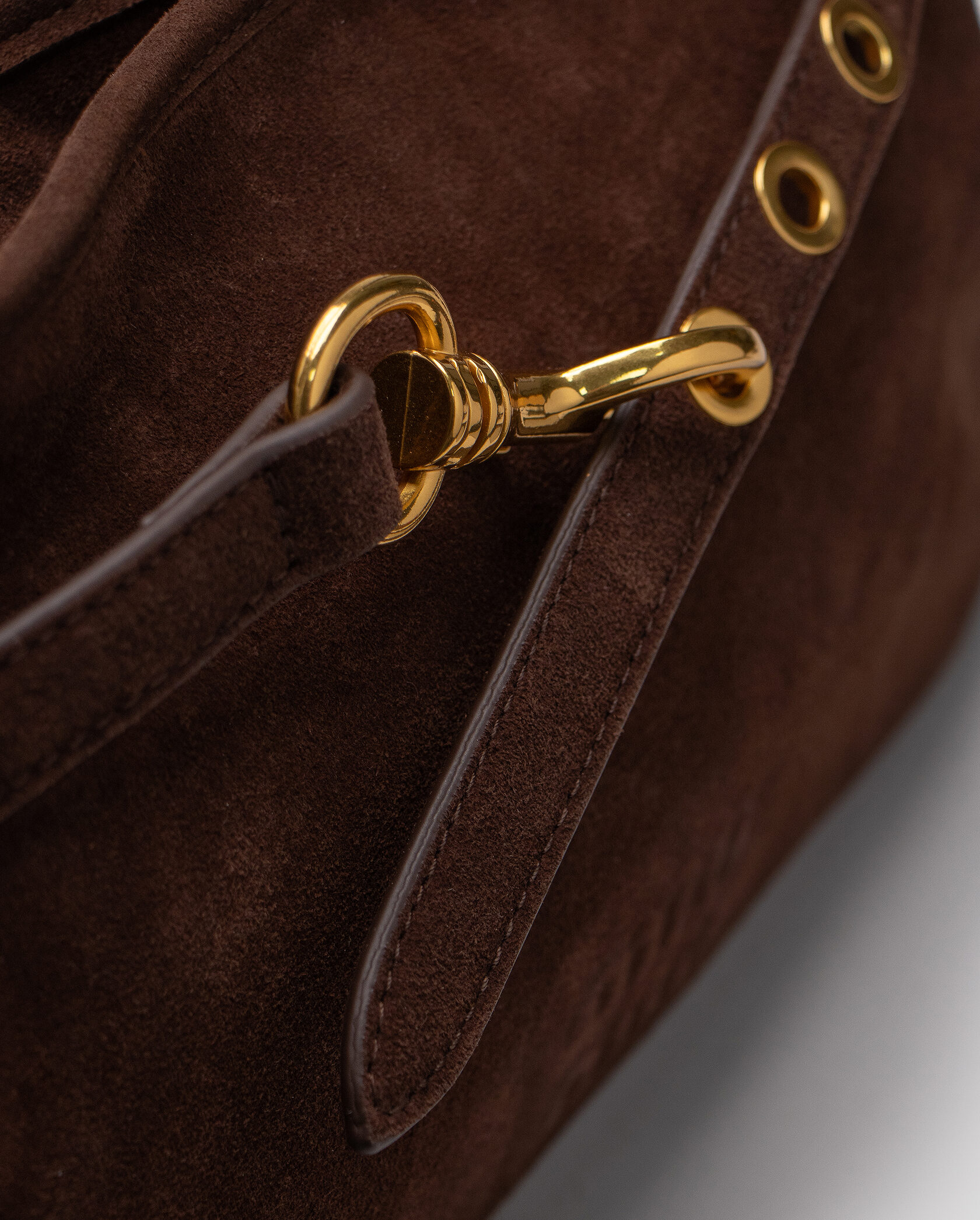 Miu Miu Aventure Nappa Leather Bag Chocolate Suede - 5