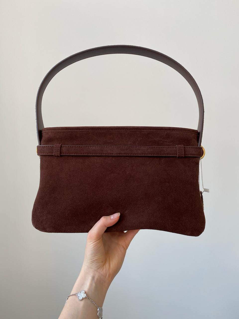 Miu Miu Aventure Nappa Leather Bag Chocolate Suede - 8