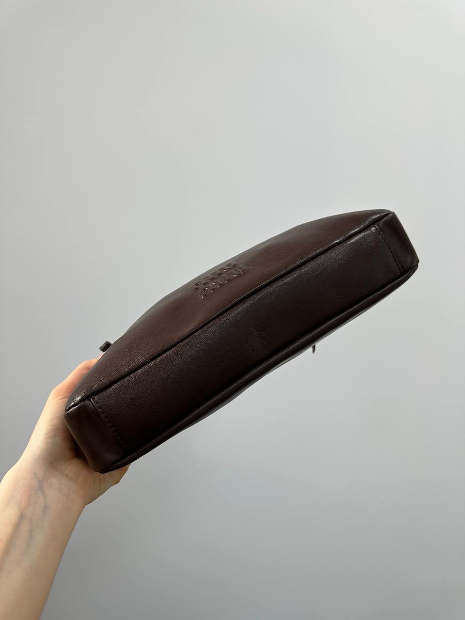 Miu Miu Aventure Nappa Leather Bag Chocolate - 8