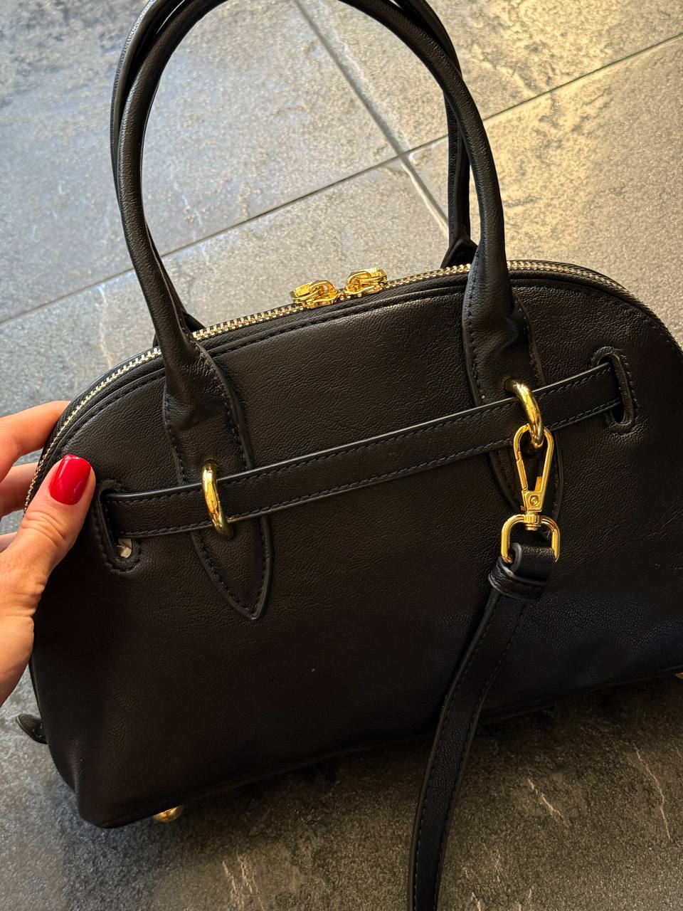 Miu Miu Aventure Nappa Leather Top-Handle Bag Black - 5