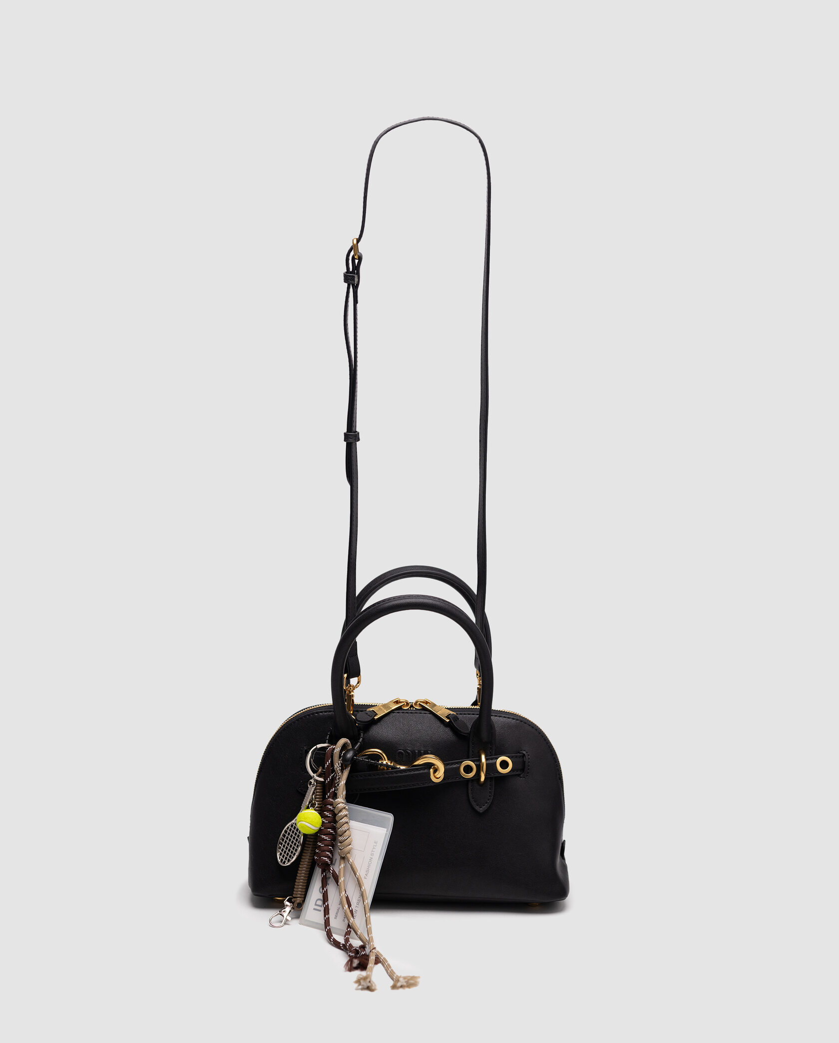 Miu Miu Aventure Nappa Leather Top-Handle Bag Black - 2