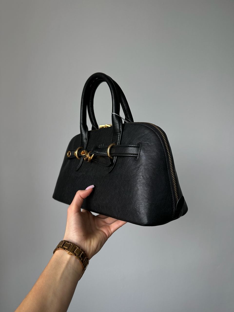Miu Miu Aventure Nappa Leather Top-Handle Bag Black - 3
