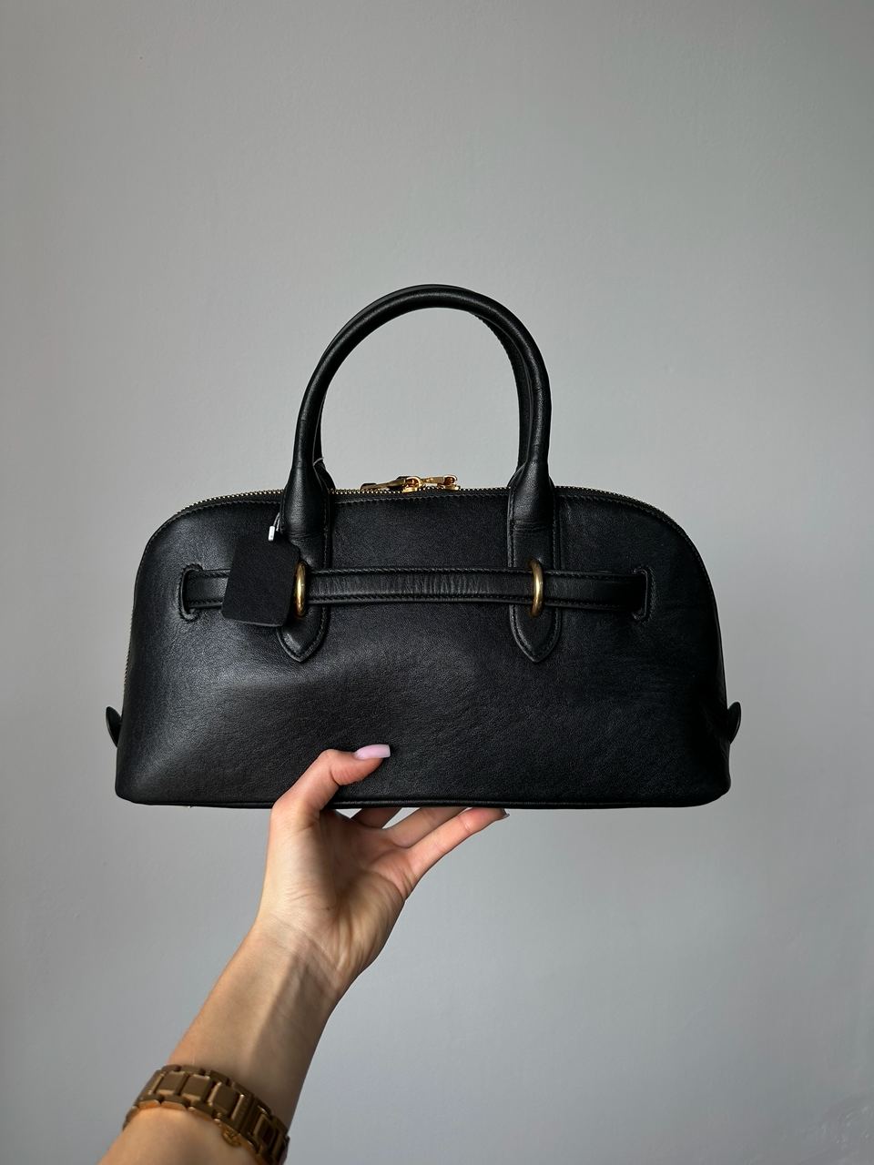 Miu Miu Aventure Nappa Leather Top-Handle Bag Black - 5