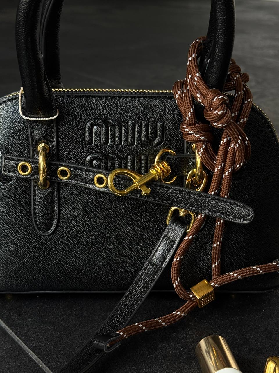 Miu Miu Aventure Nappa Leather Top-Handle Bag - 5