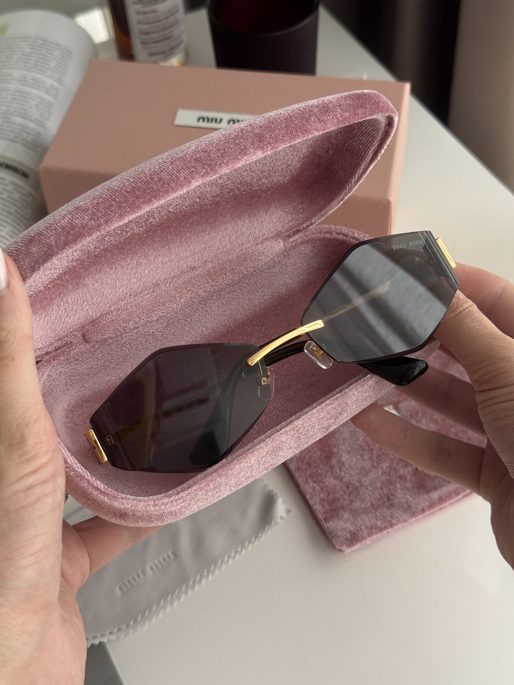 Miu Miu Black/Gold MU 140AV 5AK-101 - 3