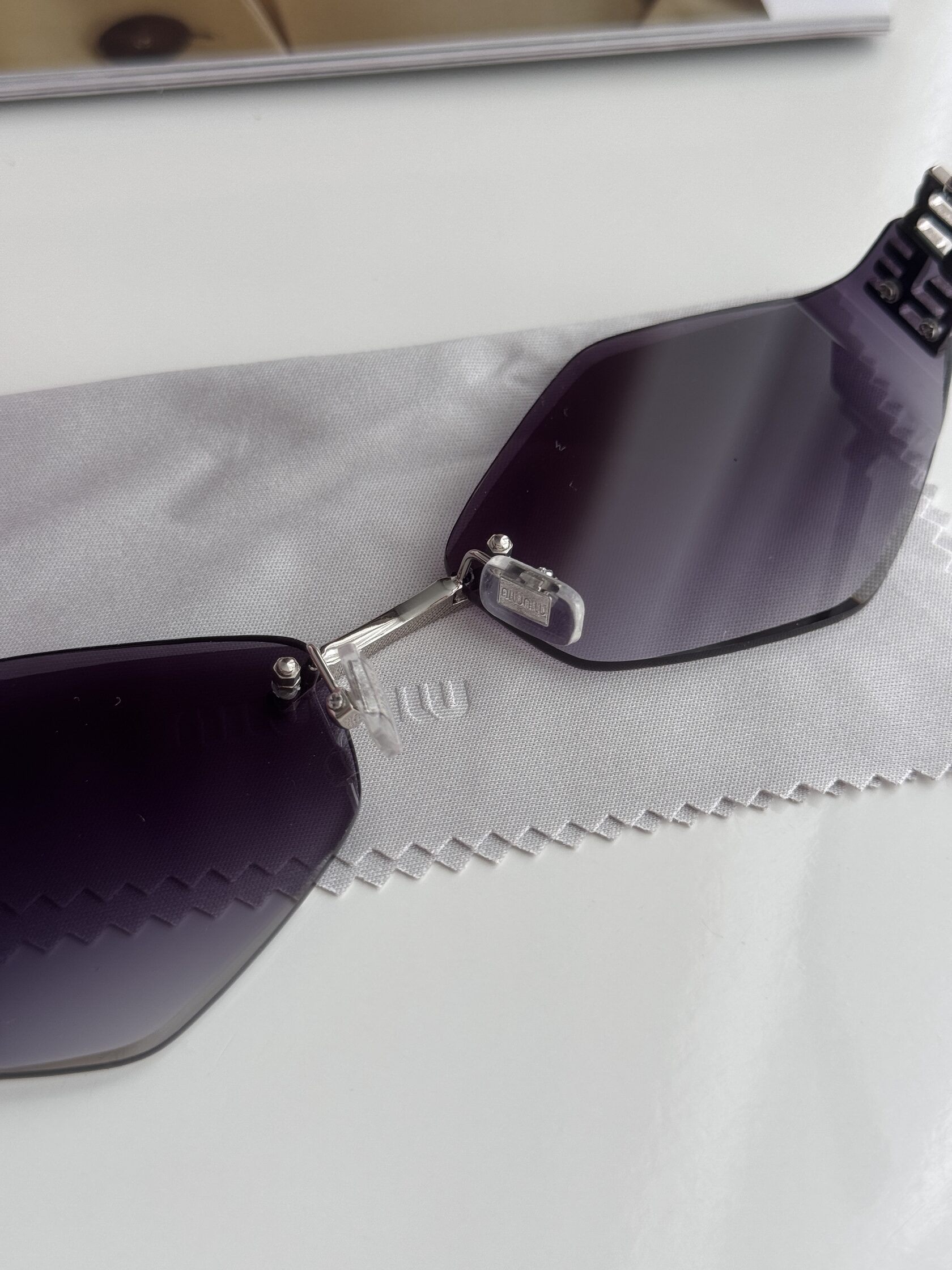 Miu Miu Black/Silver MU 140AV AAV-101 - 6