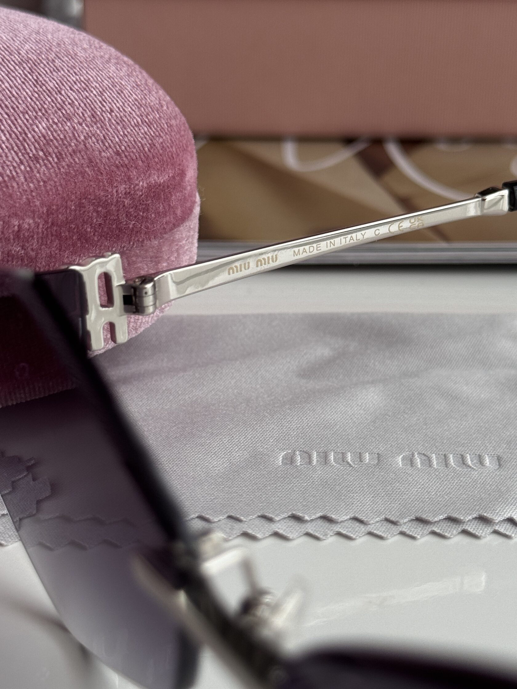 Miu Miu Black/Silver MU 140AV AAV-101 - 7