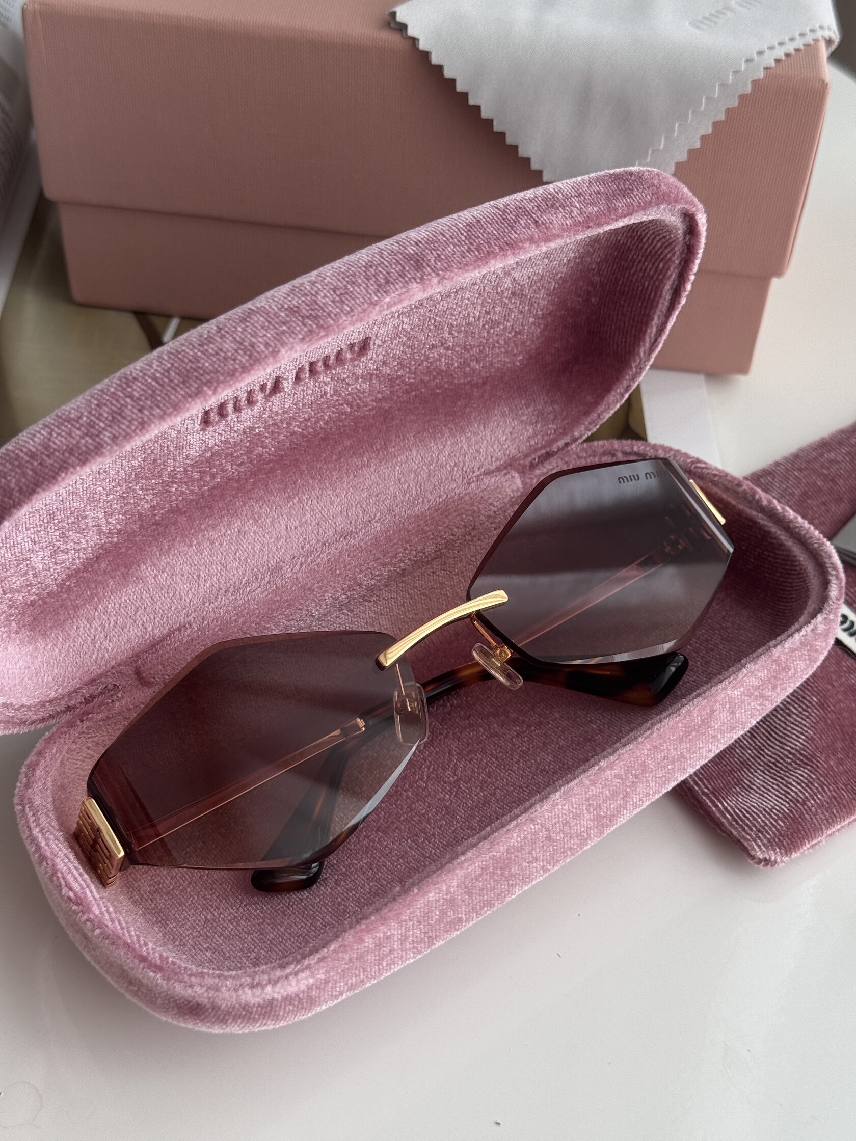 Miu Miu Brown/Gold MU 140AV 09X-101 - 2