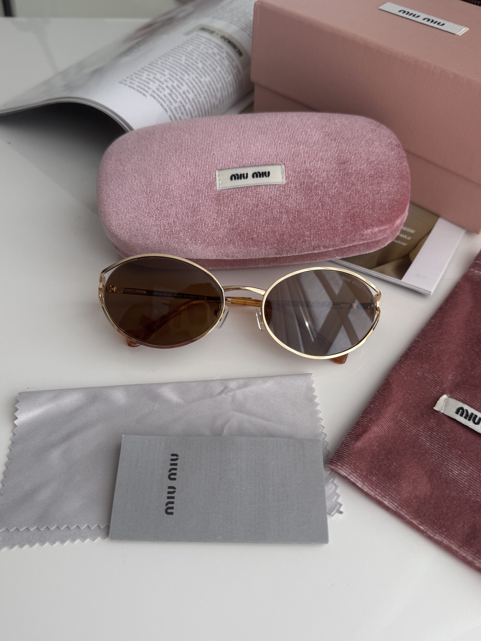 Miu Miu Brown/Gold SMU52Y FE09S - 2