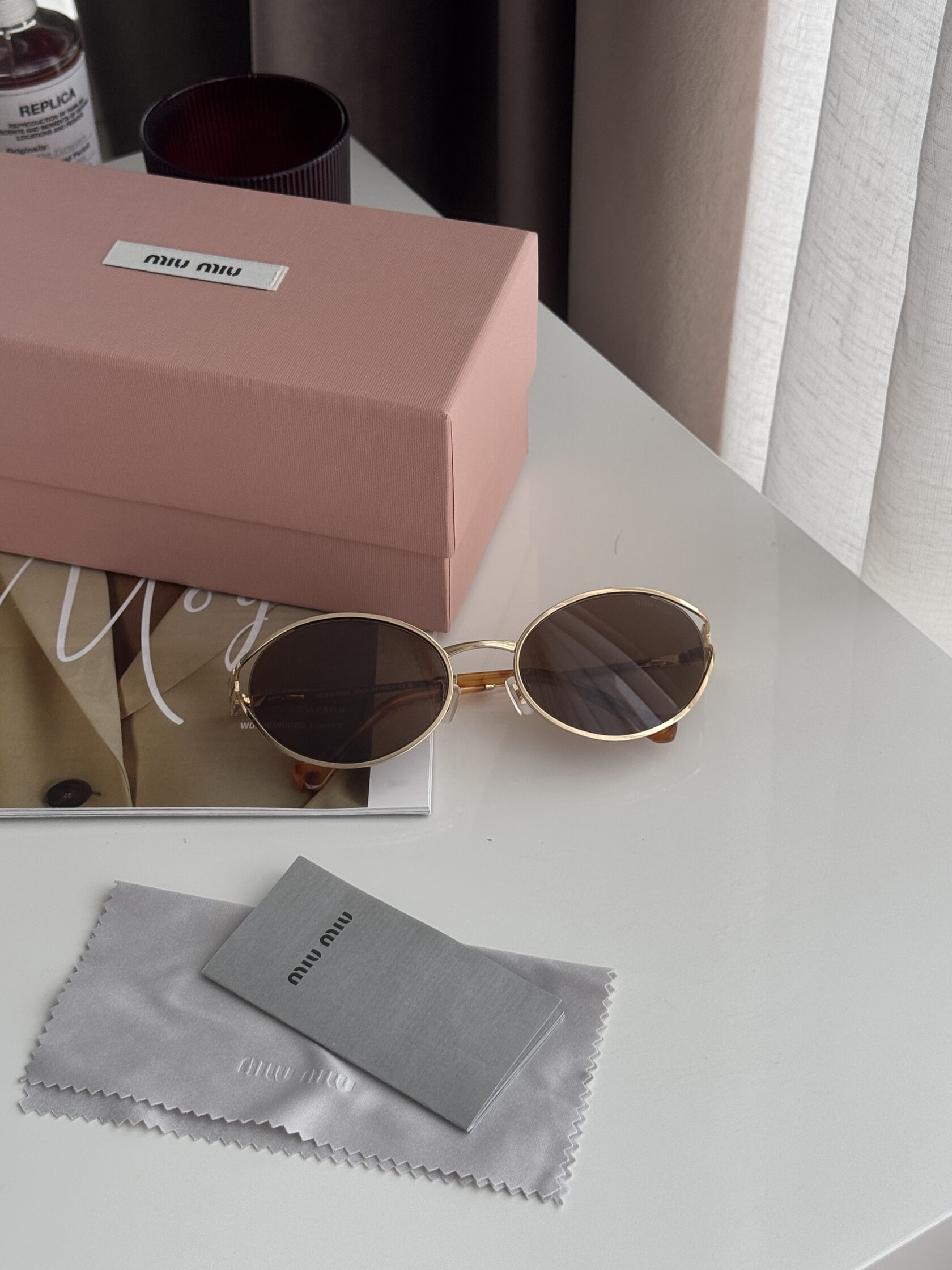 Miu Miu Brown/Gold SMU52Y FE09S - 4
