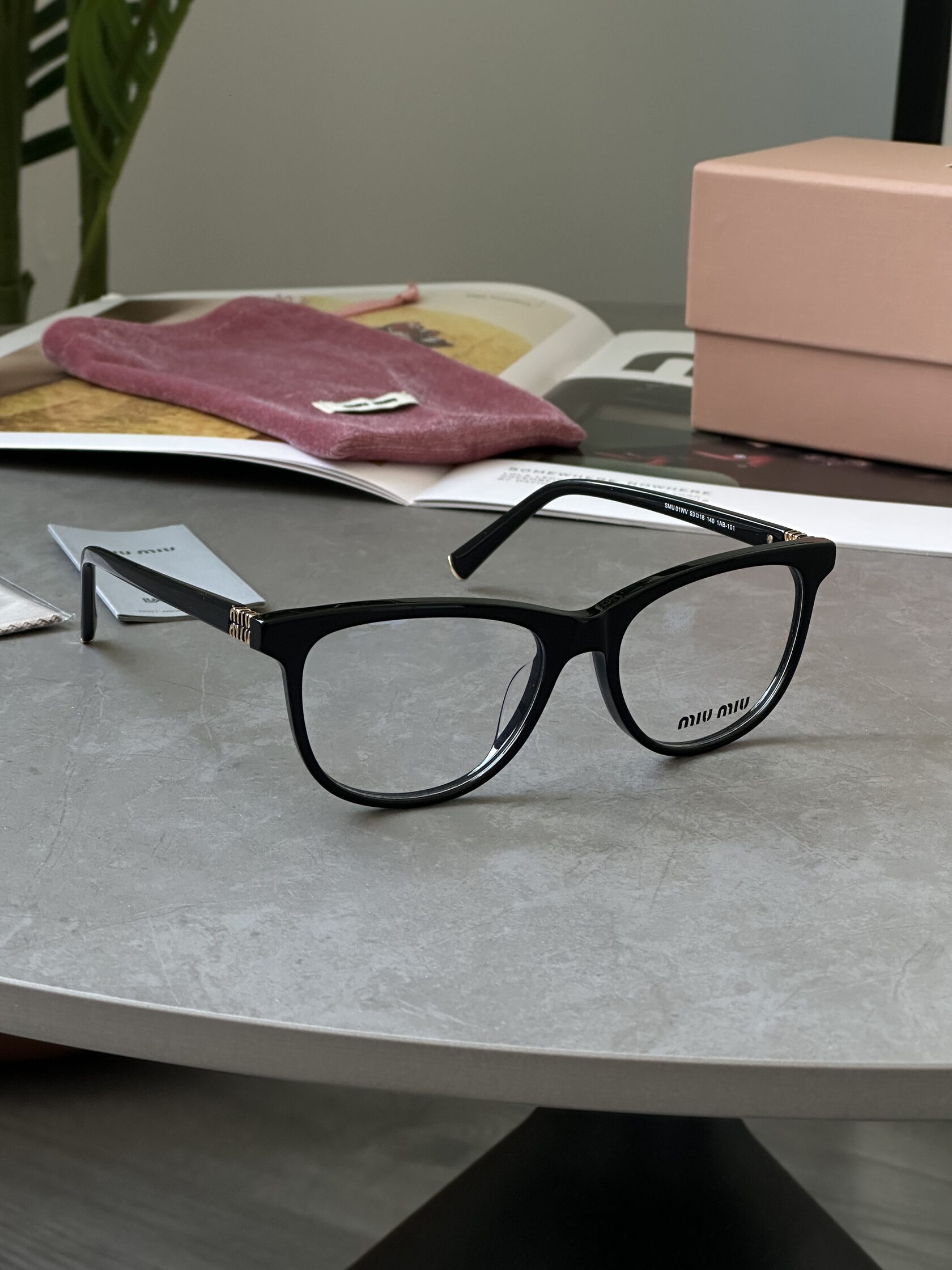 Miu Miu Clear/Black SMU 01WV 1AB-101 - 3