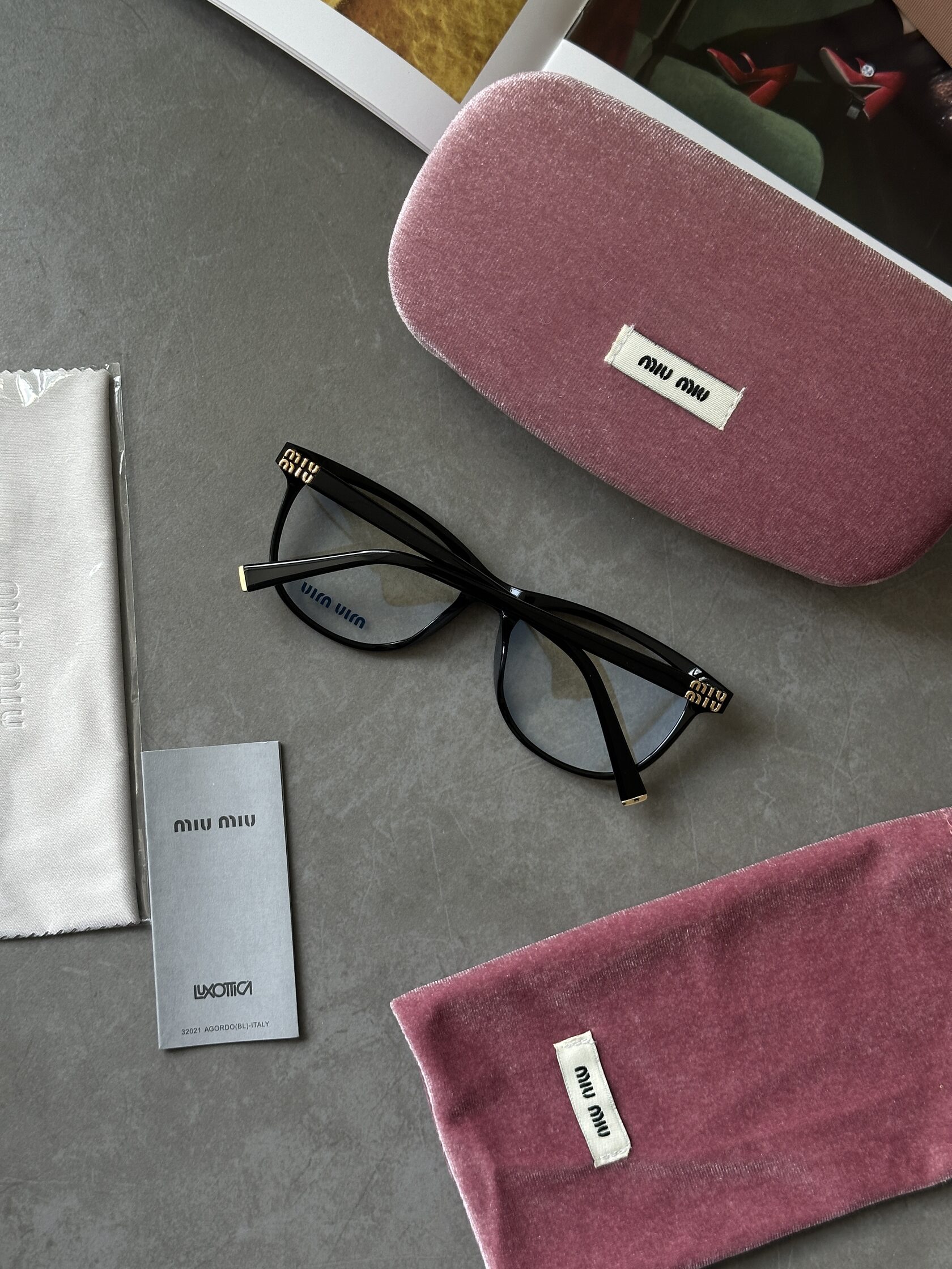 Miu Miu Clear/Black SMU 01WV 1AB-101 - 9