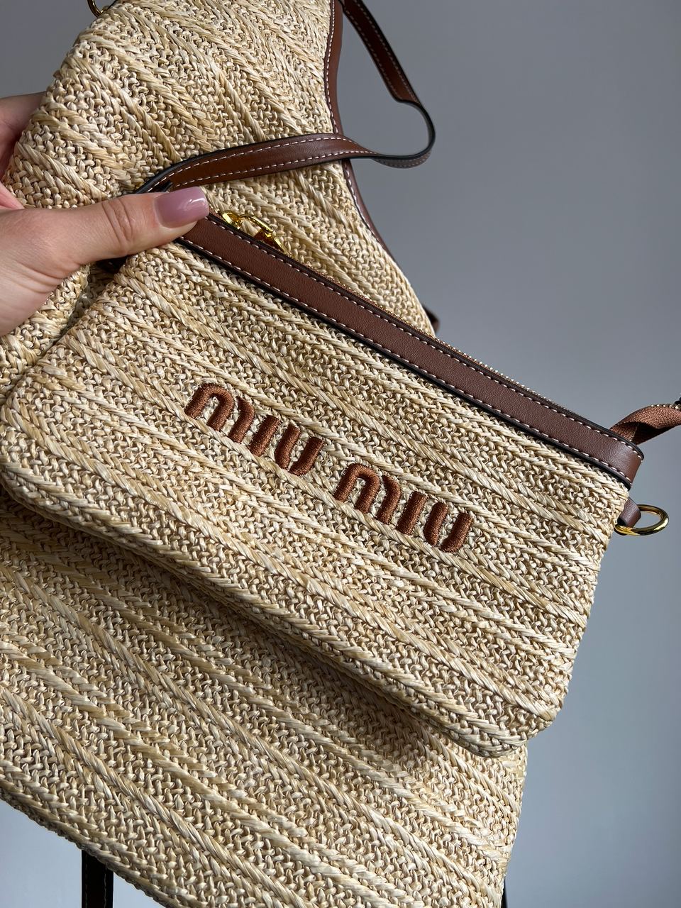 Miu Miu Ivy Straw Bag - 3