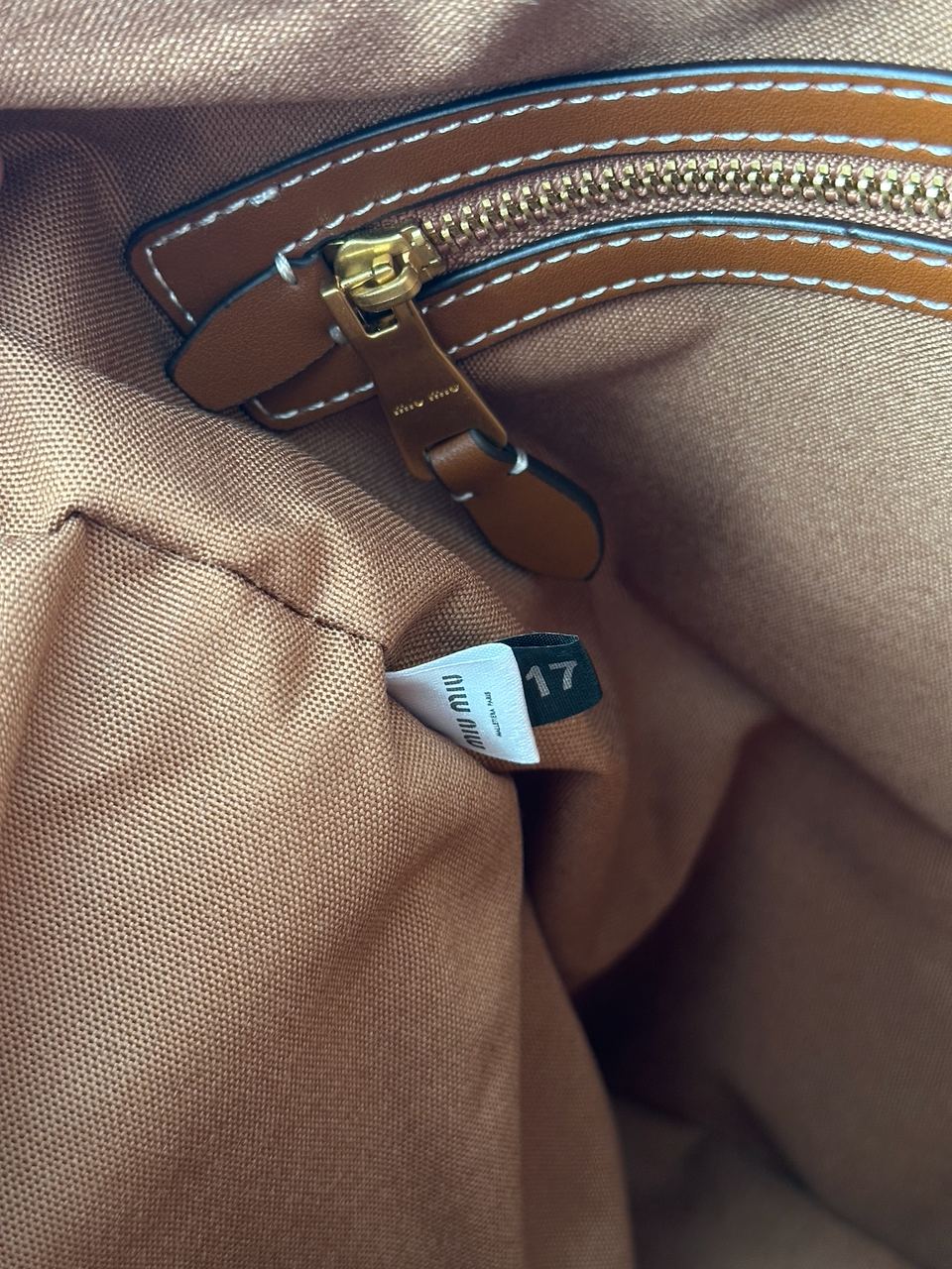 Miu Miu Ivy Suede Bag Brown - 7