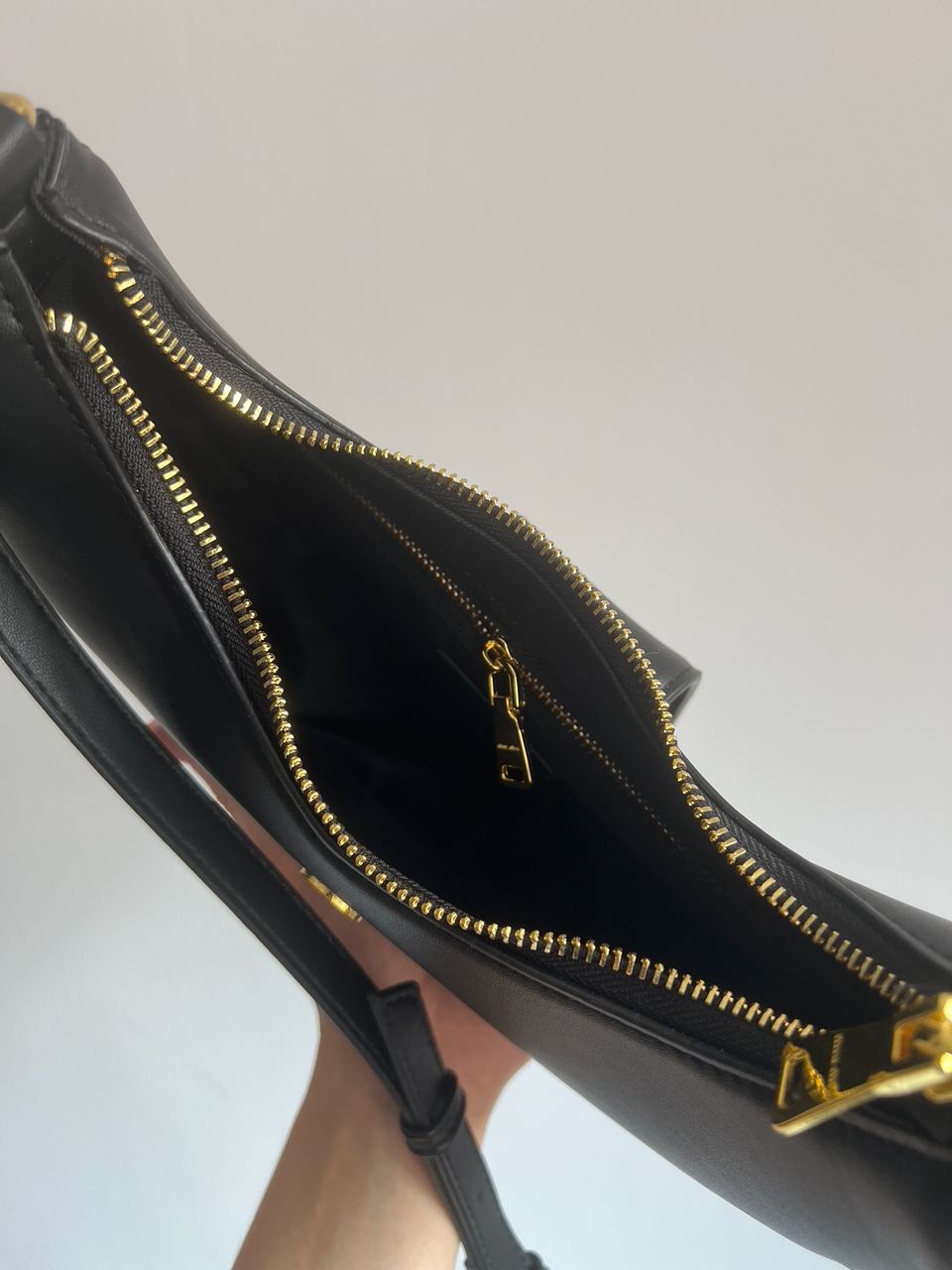 Miu Miu Leather Hobo Bag Black/Black - 13