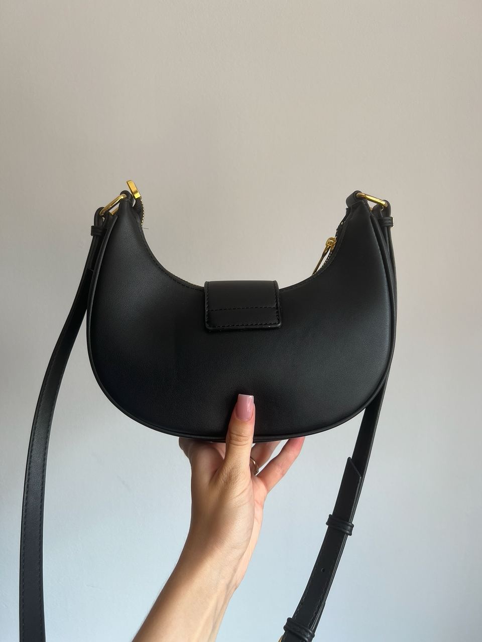 Miu Miu Leather Hobo Bag Black/Black - 6