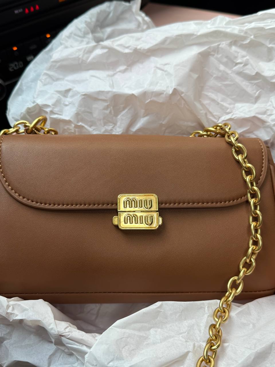 Miu Miu Leather Shoulder Bag - 4