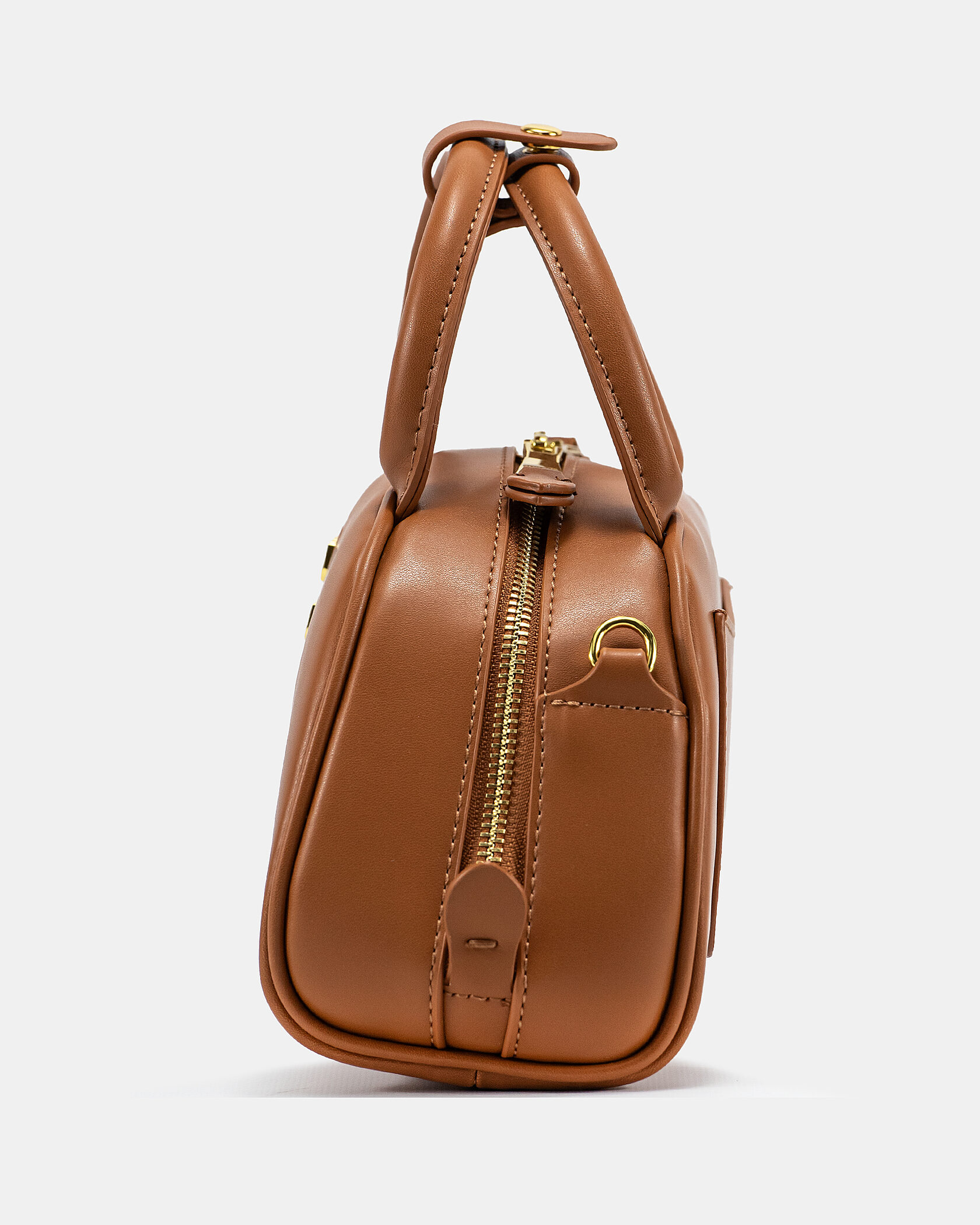 Miu Miu Leather Top Handle Bag Brown - 7