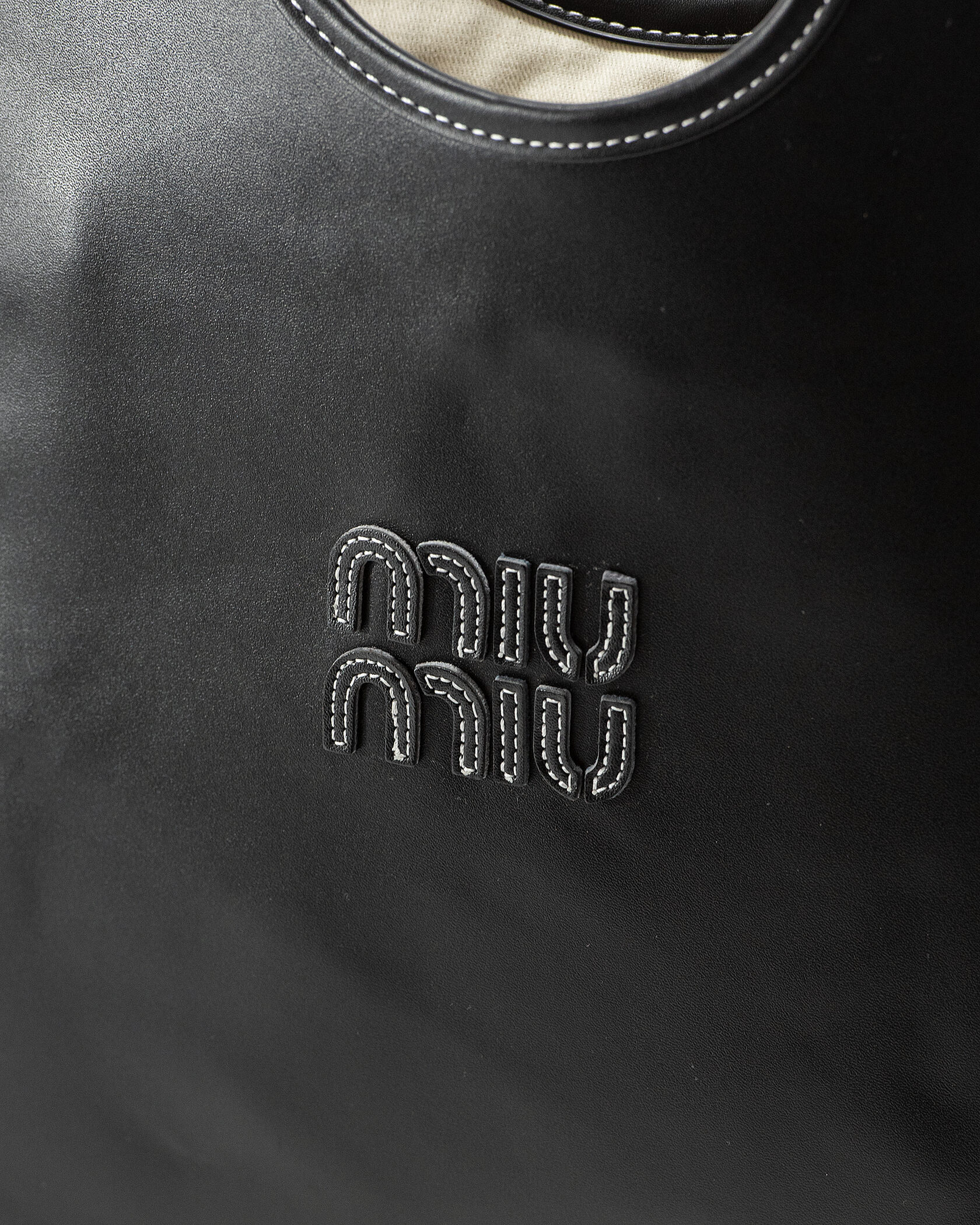 Miu Miu Medium Hobo Bag in Black Leather - 5