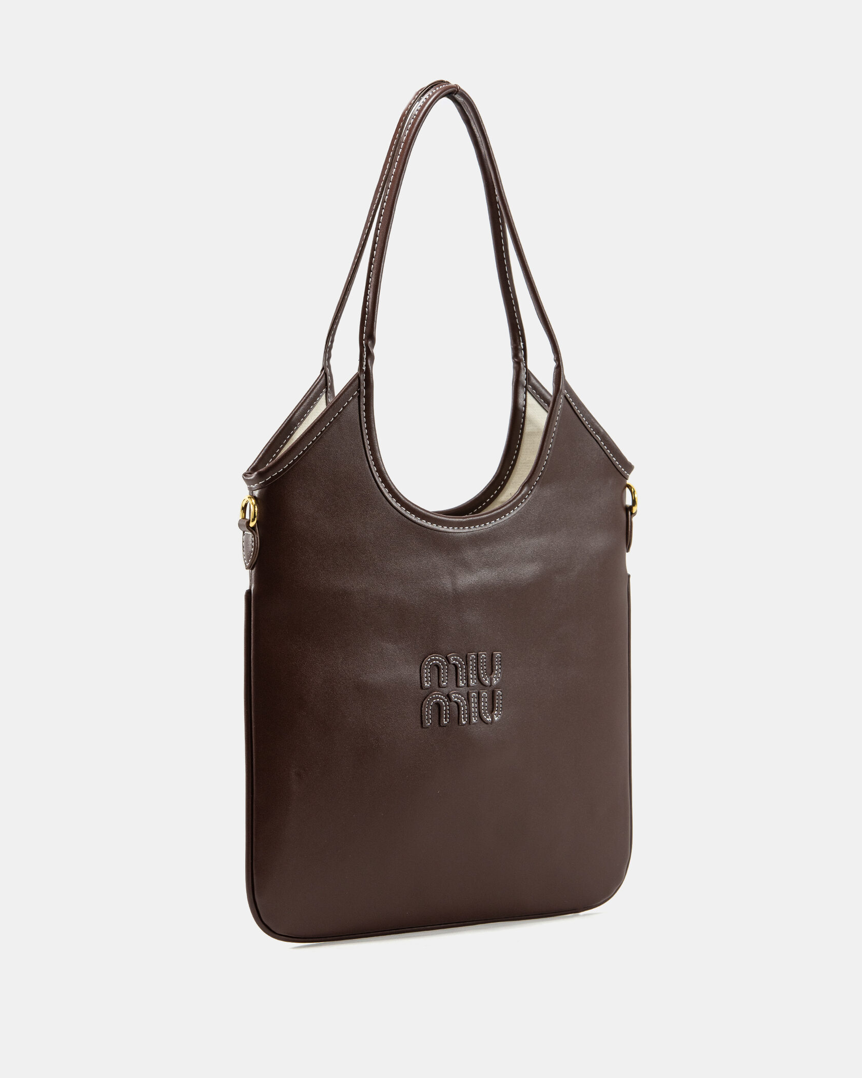 Miu Miu Medium Hobo Bag in Brown Leather - 6