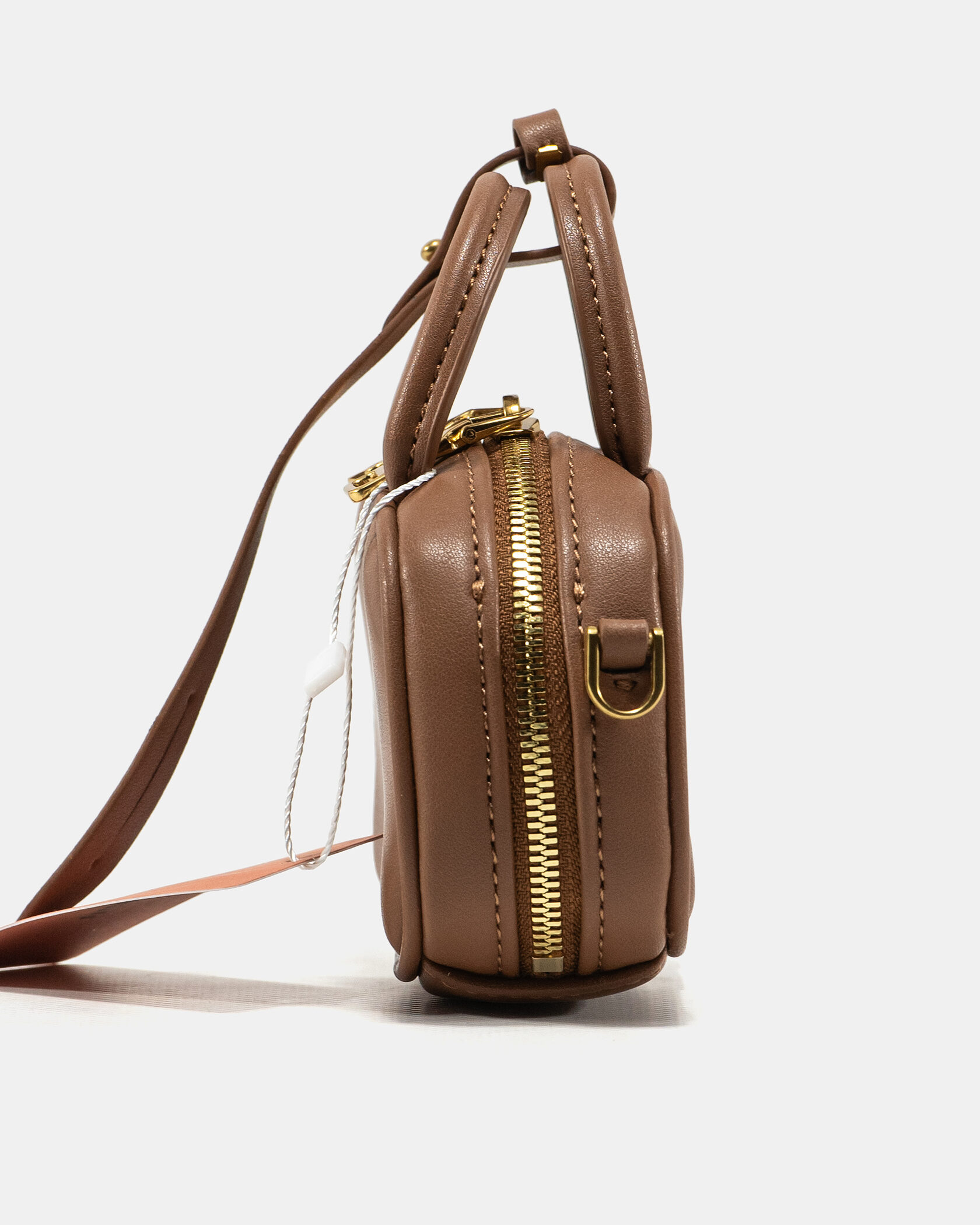 Miu Miu Micro Arcadie Bag in Cognac/Brown Leather - 8
