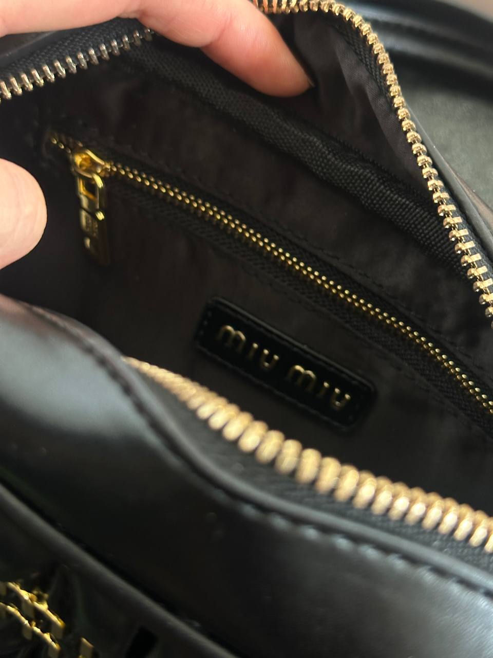 Miu Miu Mini Matelassé Black Leather - 6
