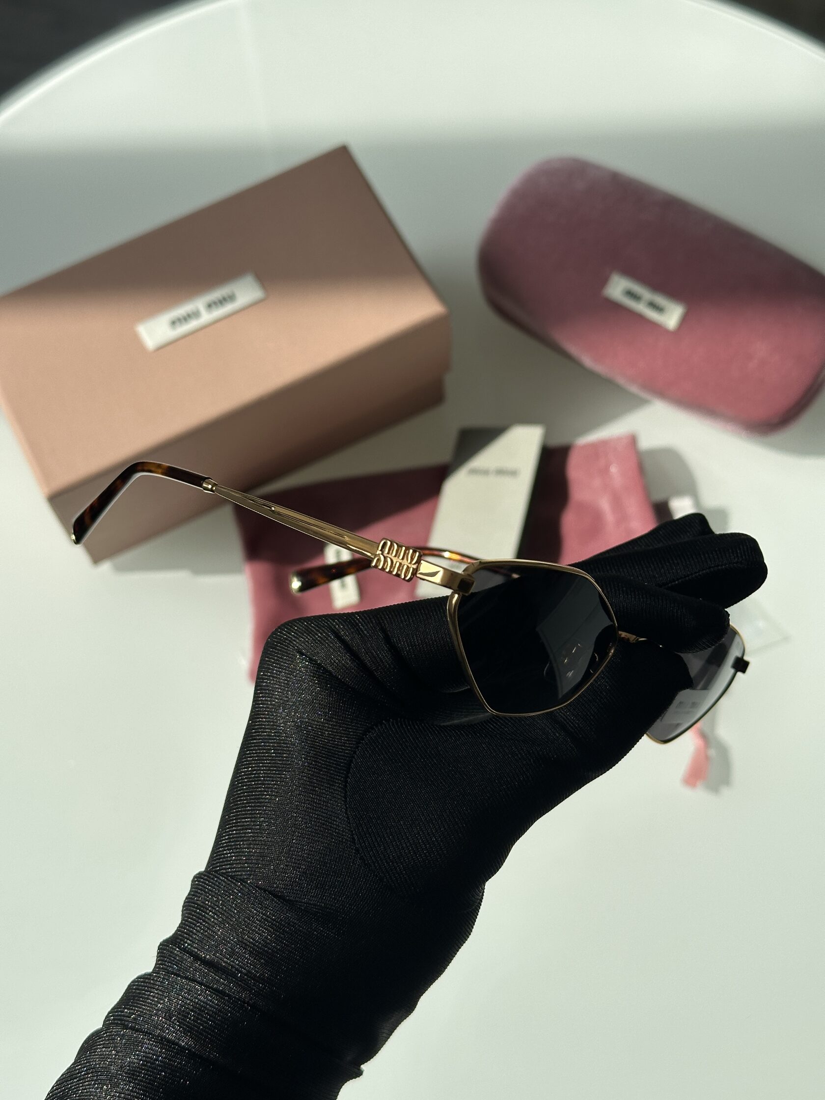 Miu Miu MU56Z 5AK-061 Black/Gold - 11