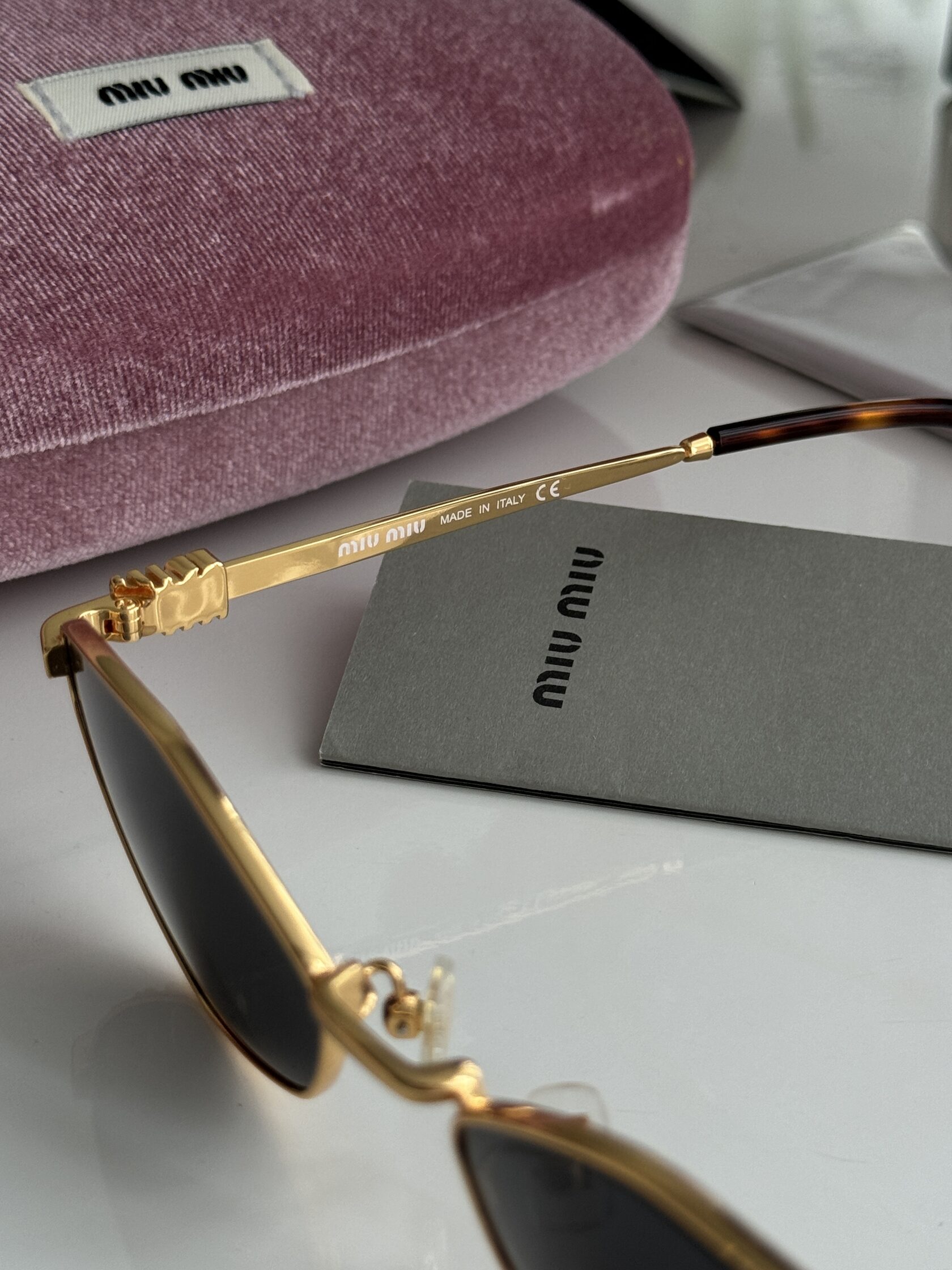 Miu Miu MU56Z 5AK-061 Black/Gold - 15