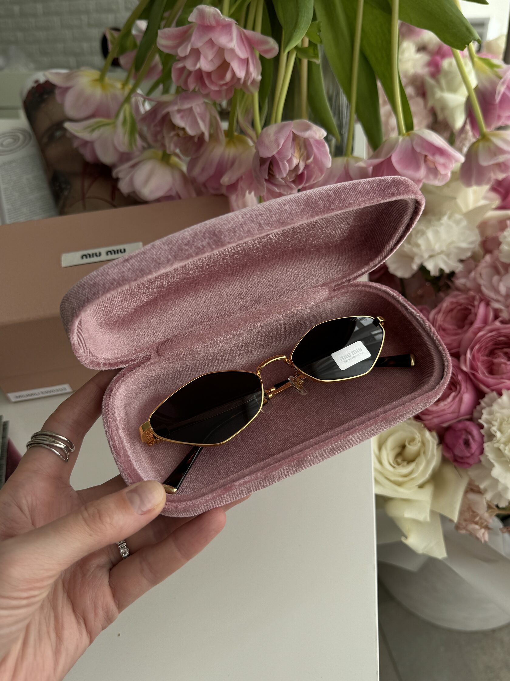 Miu Miu MU56Z 5AK-061 Black/Gold - 3