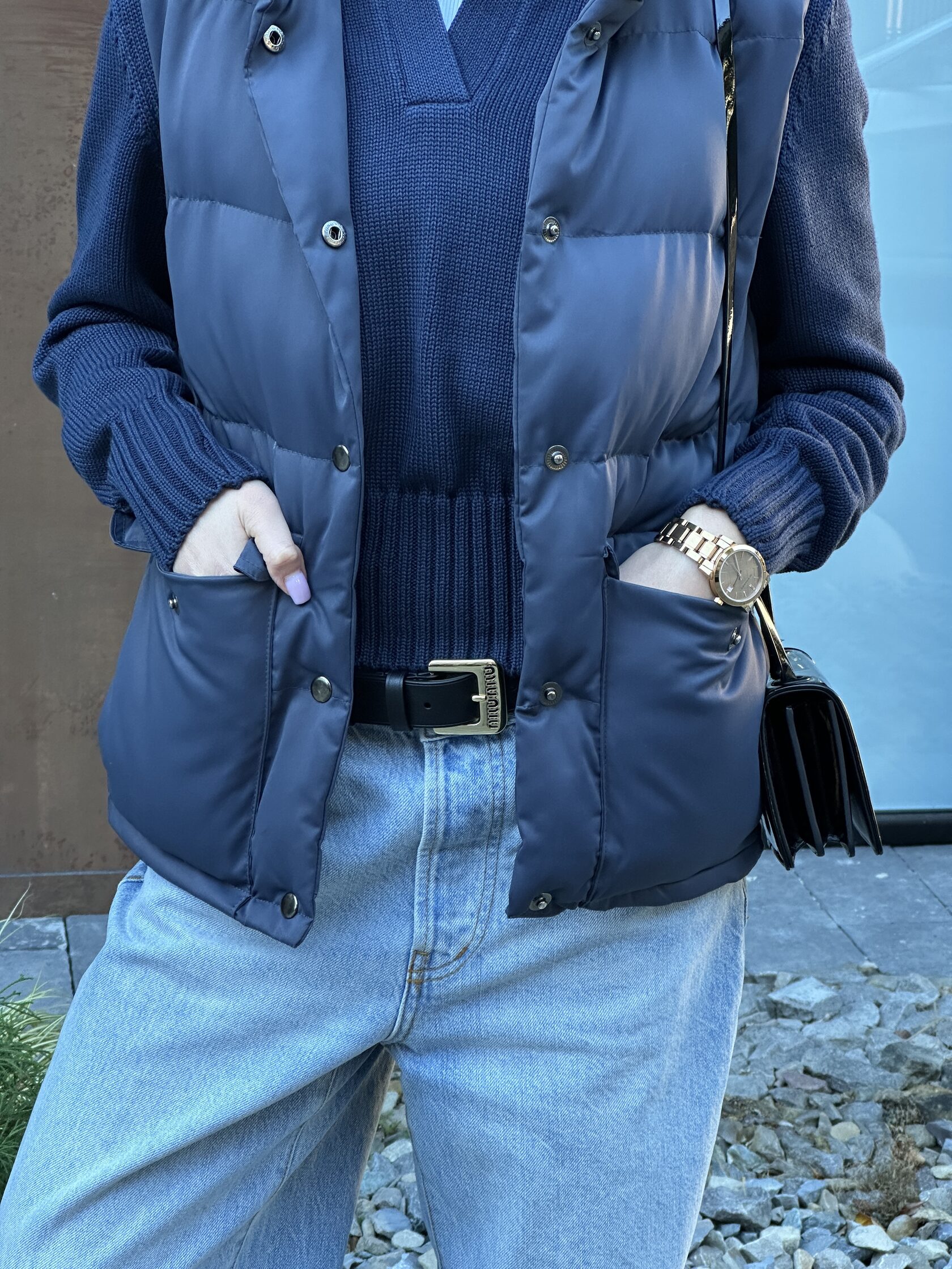 Miu Miu Nappa Leather Belt Black - 9