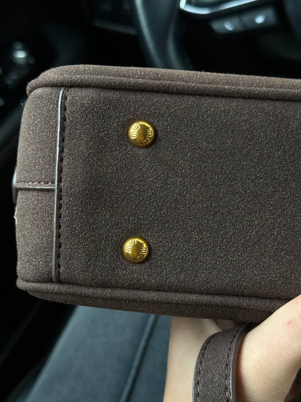 Miu Miu Nappa Leather Pocket Bag - 8