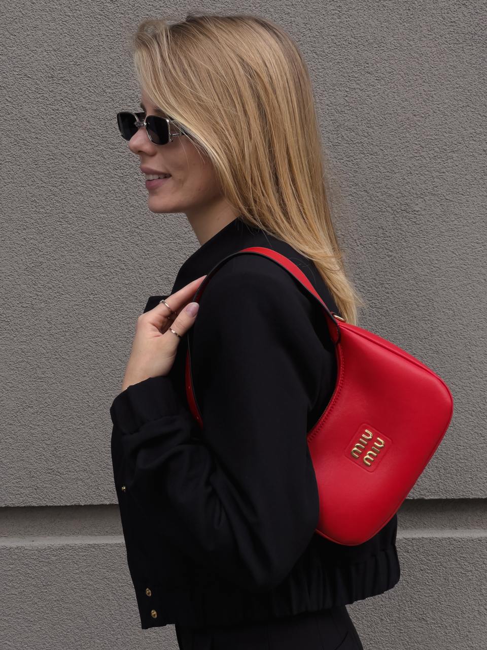 Miu Miu Red Leather Hobo Bag - 11