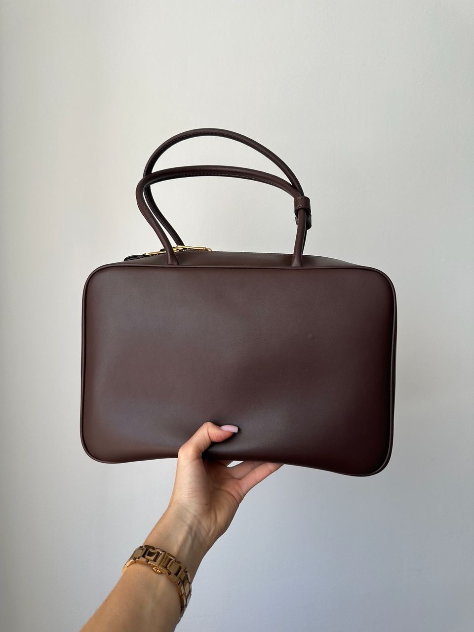 Miu Miu Ripe Cherry Leather Beau Top-Handle Bag - 5