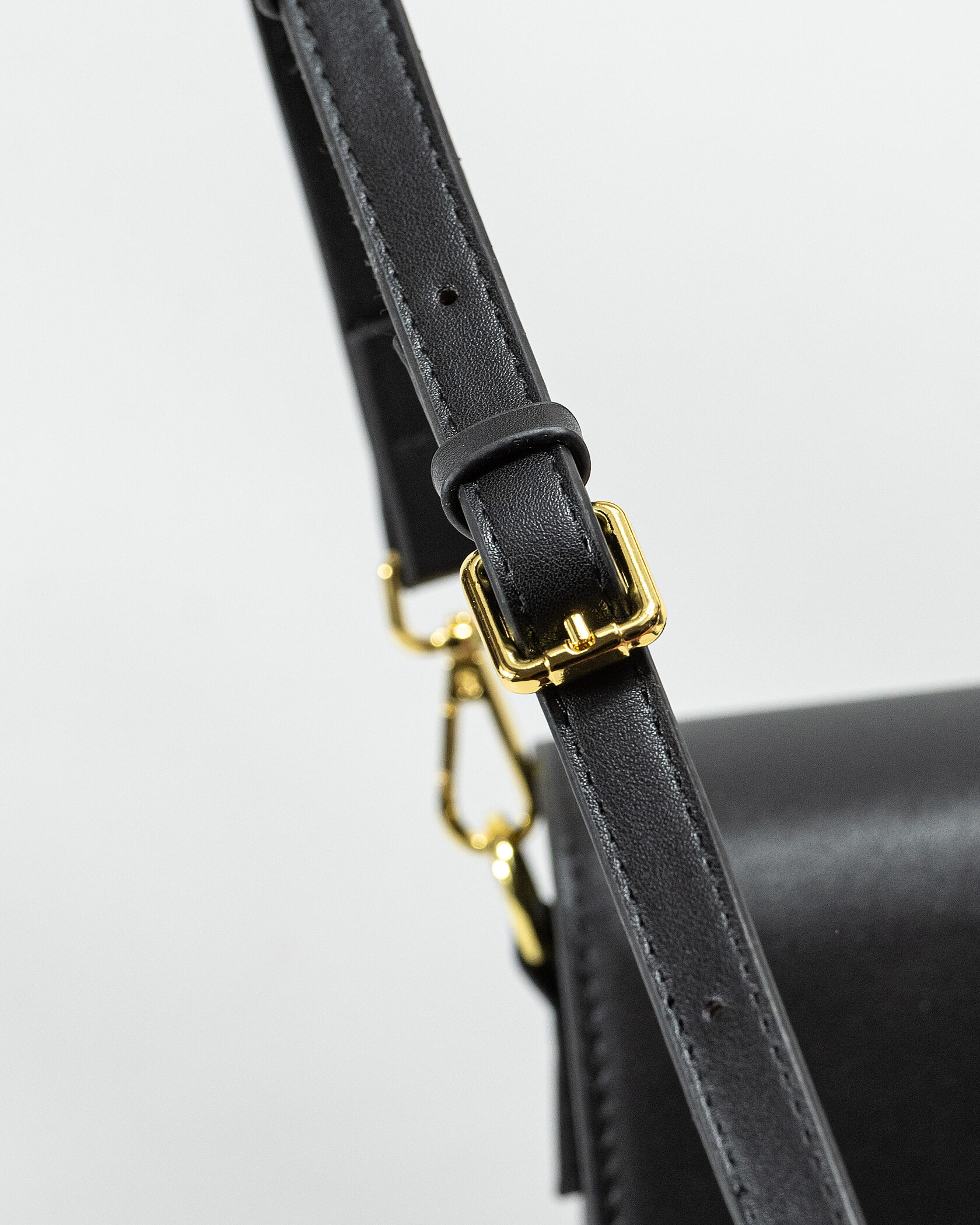 Miu Miu Shoulder Leather Bag Black - 13