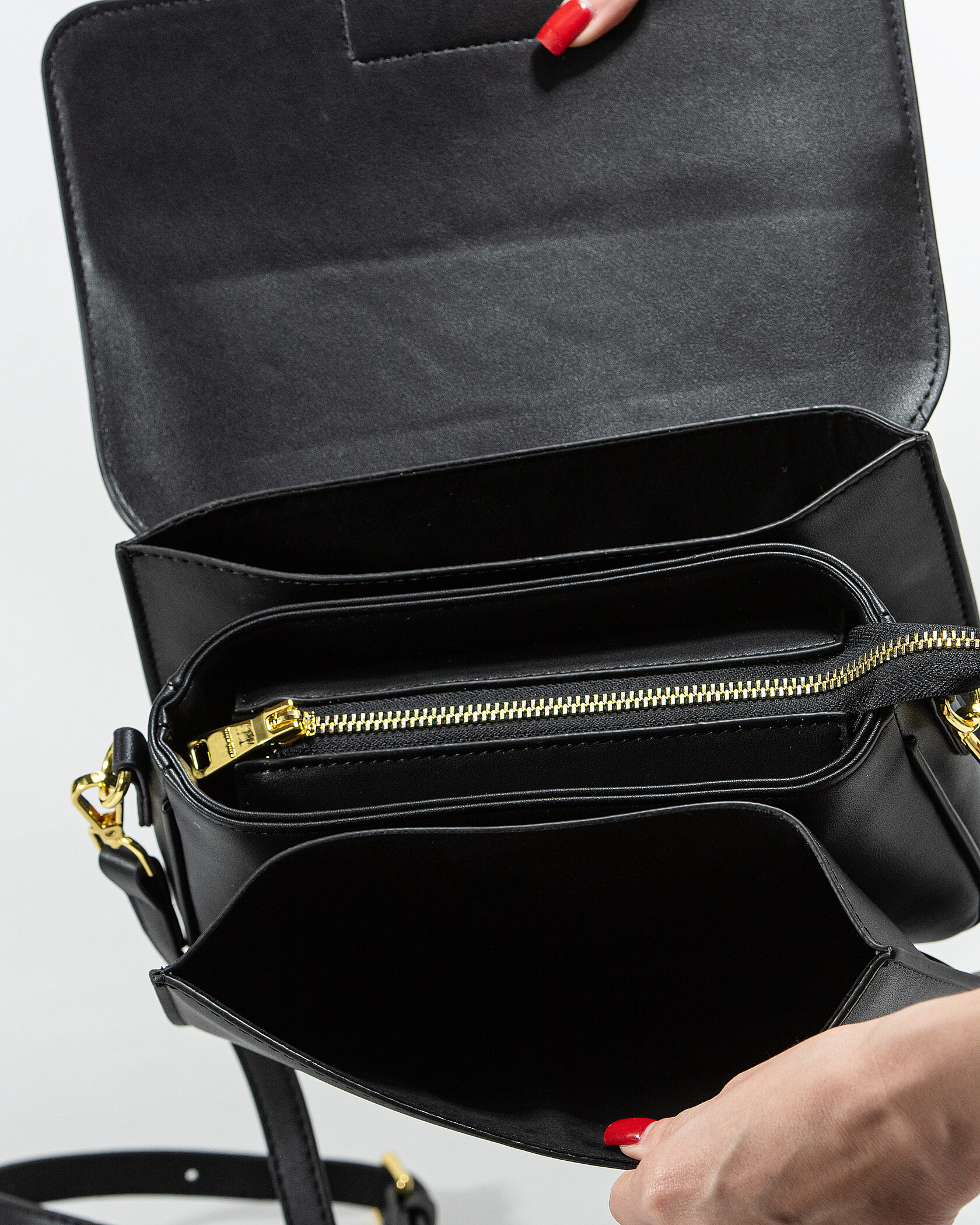 Miu Miu Shoulder Leather Bag Black - 16