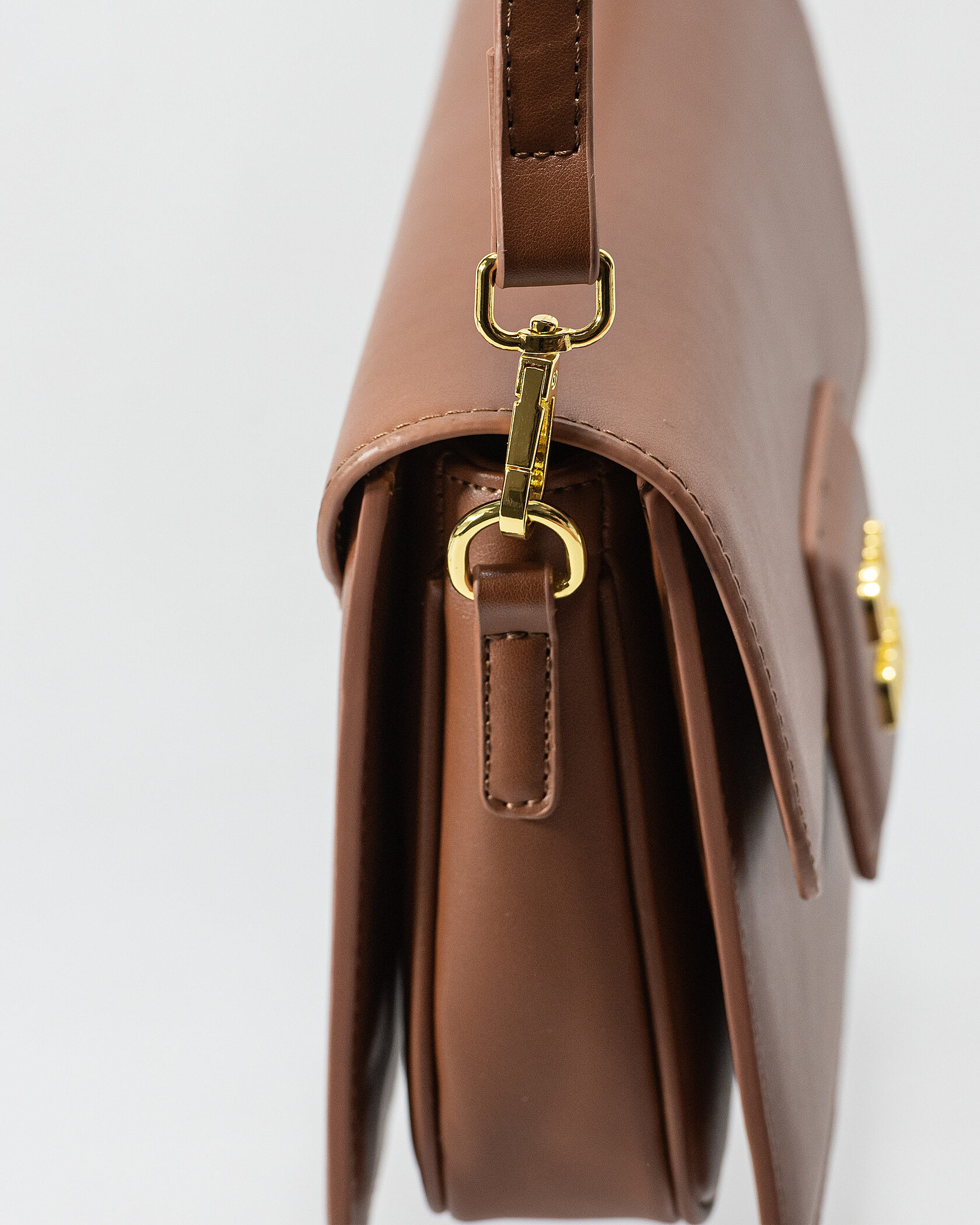 Miu Miu Shoulder Leather Bag Brown - 8