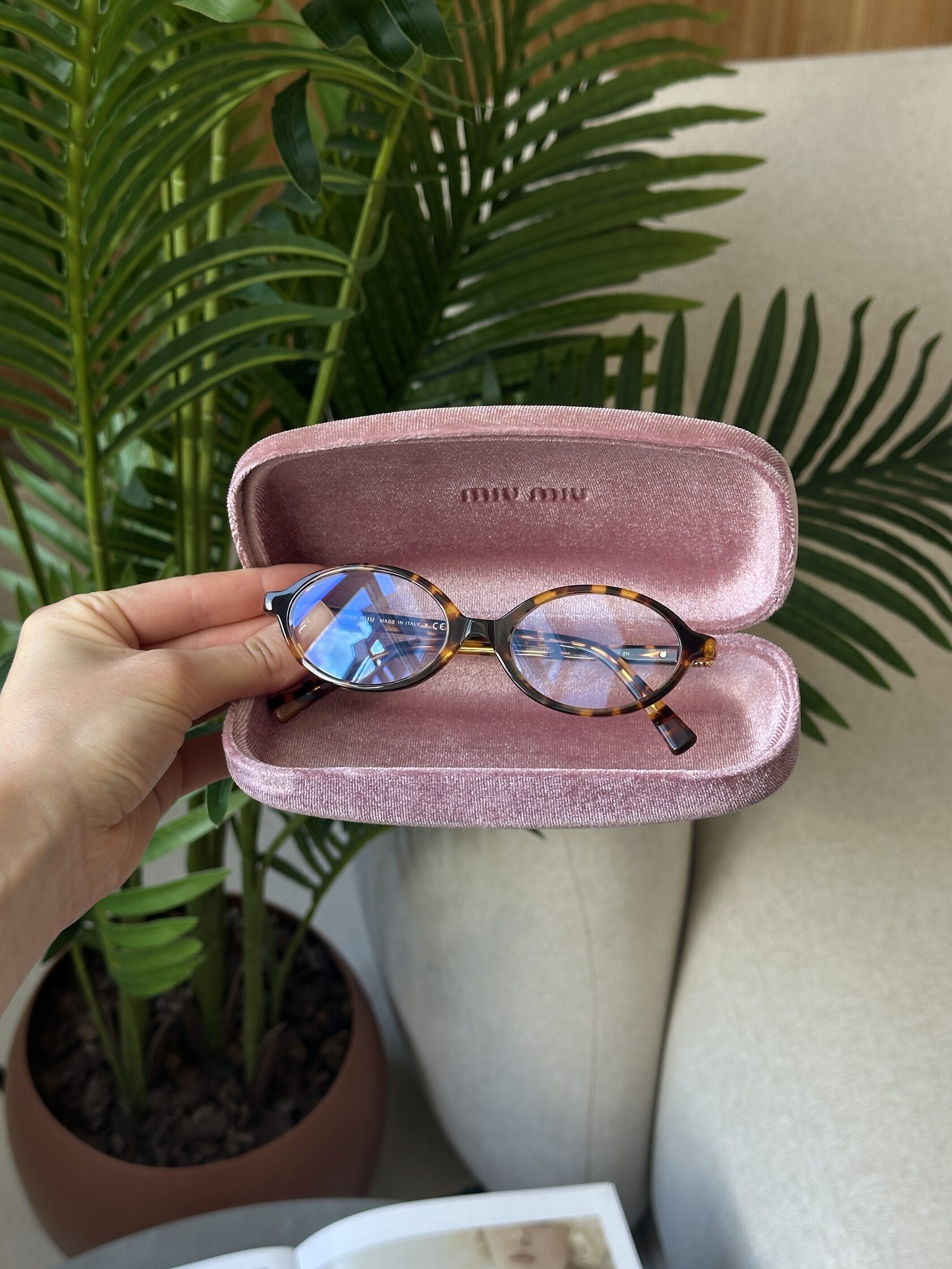 Miu Miu SMU04Z-F VAU-08N 2N Clear/Leo - 5