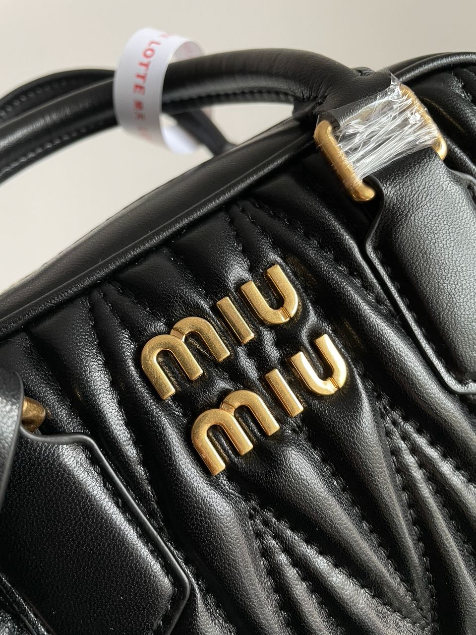 MiuMiu Arcadie Matelass? Nappa Leather Bag Black - 13