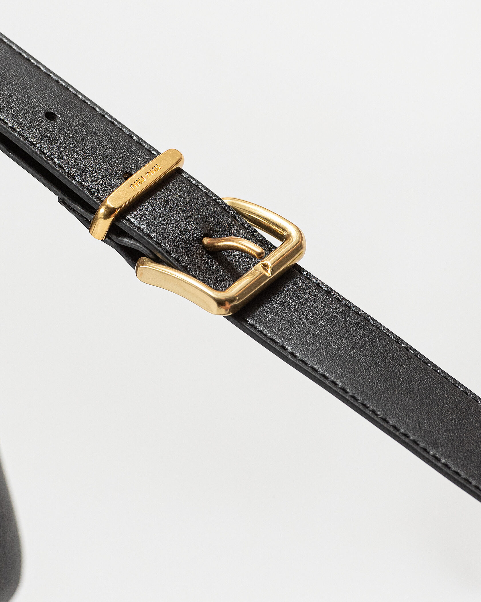 MiuMiu Nappa Leather Shoulder Bag Black - 13