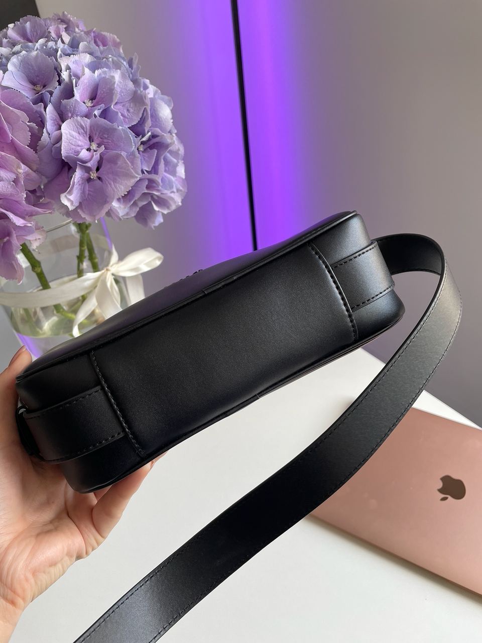 MiuMiu Nappa Leather Shoulder Bag Black - 17