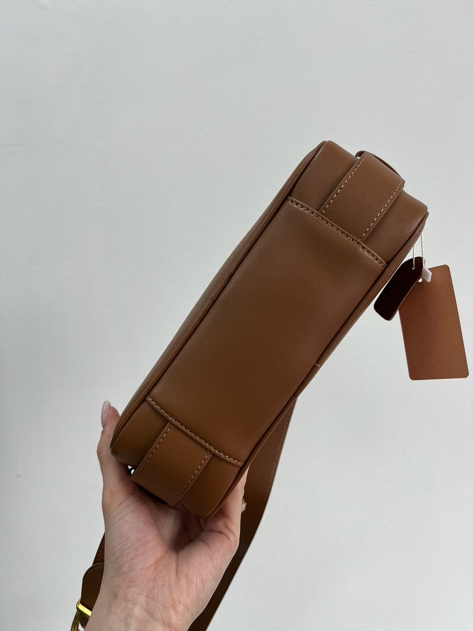 MiuMiu Nappa Leather Shoulder Bag Brown - 22