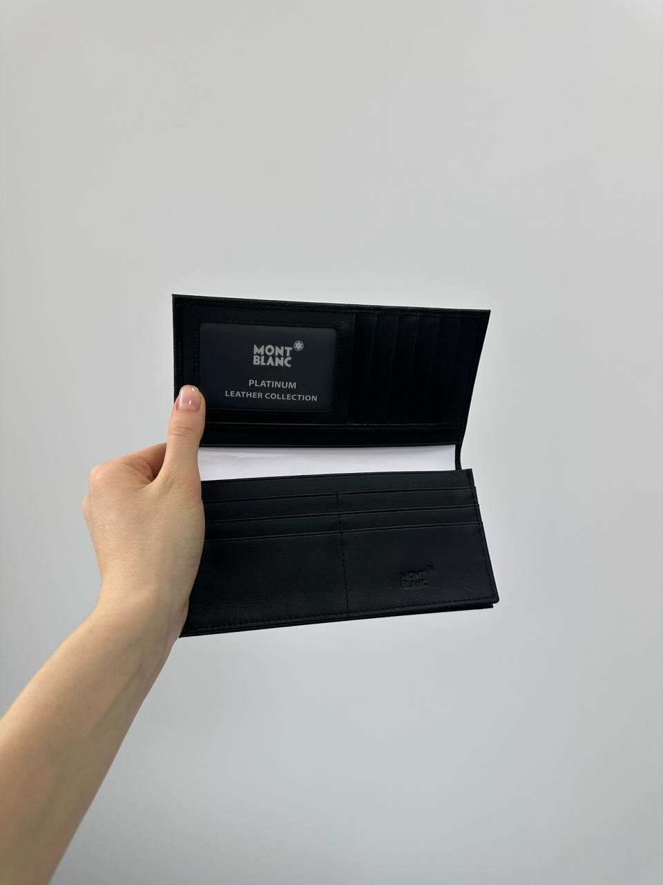 Montblanc Wallet 14cc Crocodile Embossed in Black - 11