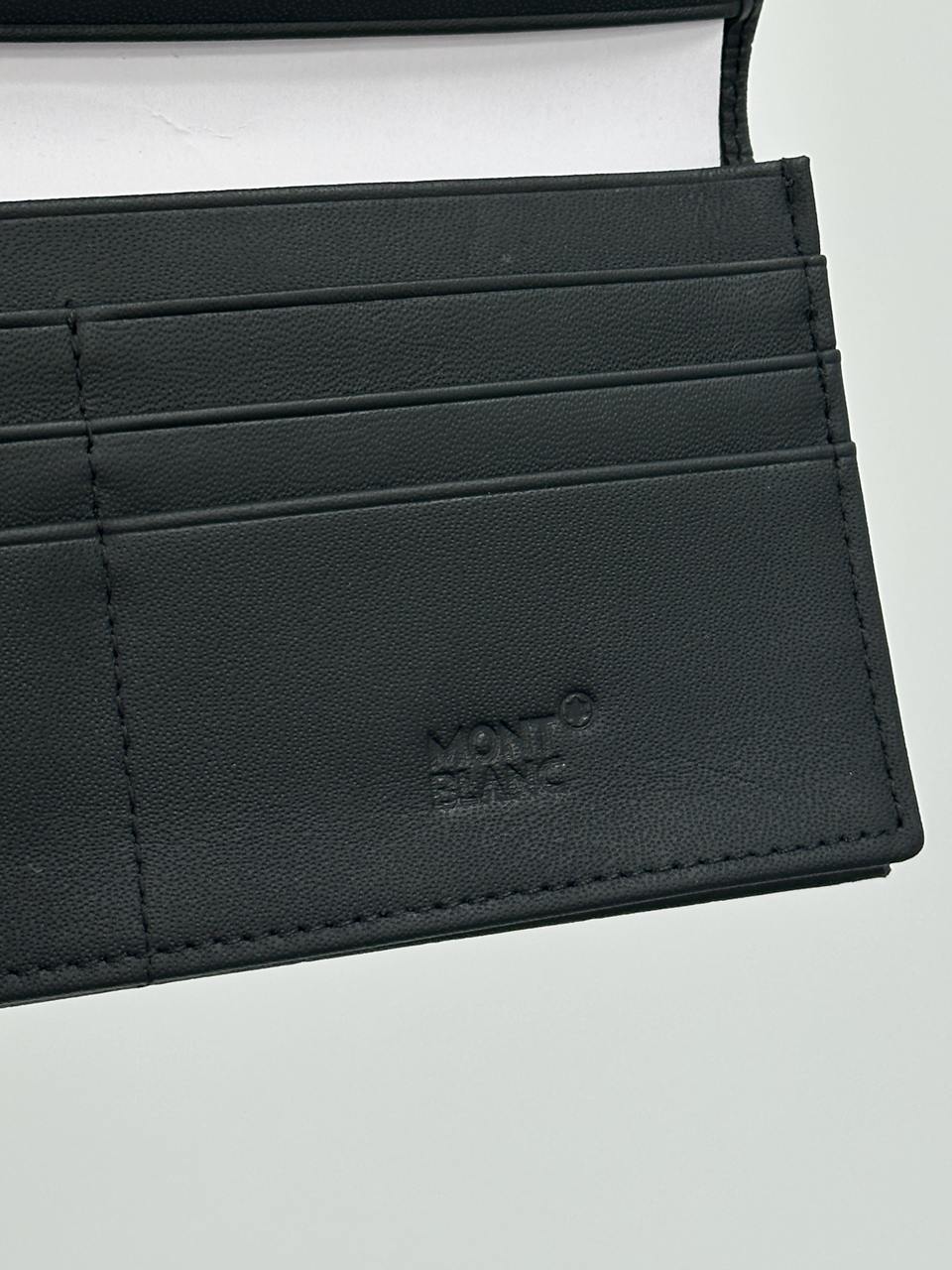 Montblanc Wallet 14cc Crocodile Embossed in Black - 12