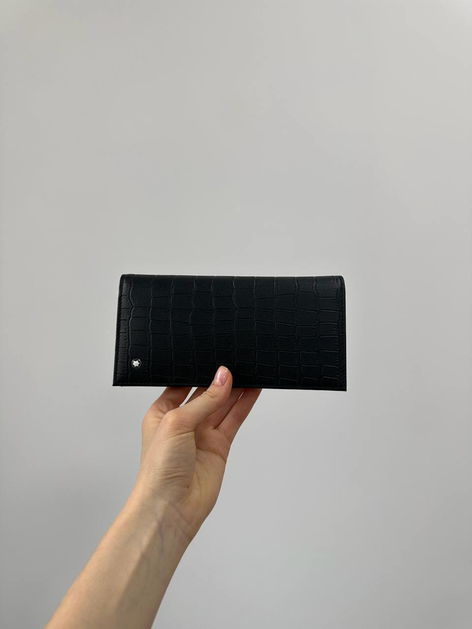 Montblanc Wallet 14cc Crocodile Embossed in Black - 4