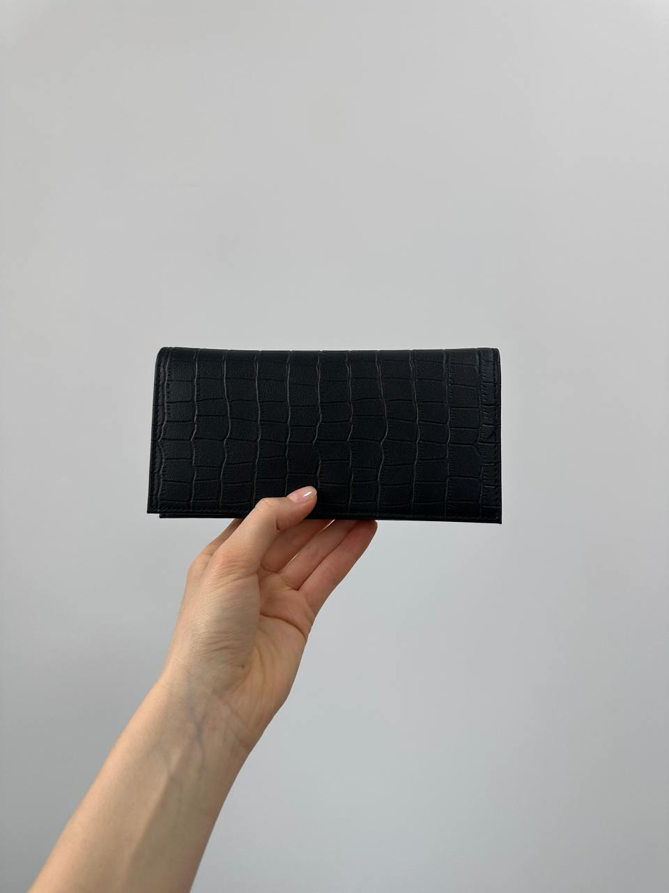 Montblanc Wallet 14cc Crocodile Embossed in Black - 6