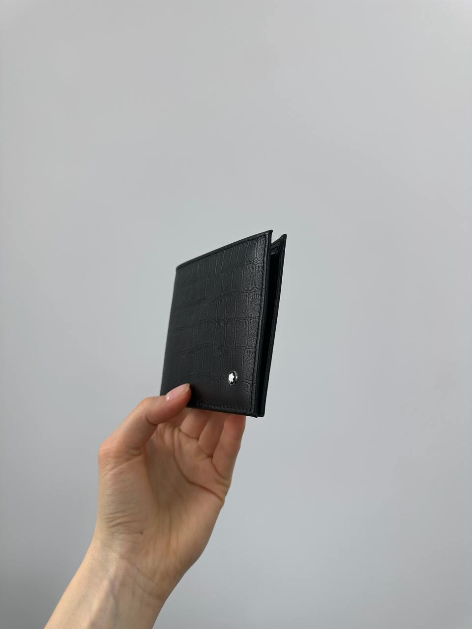 Montblanc Wallet 8cc Crocodile Embossed in Black - 5