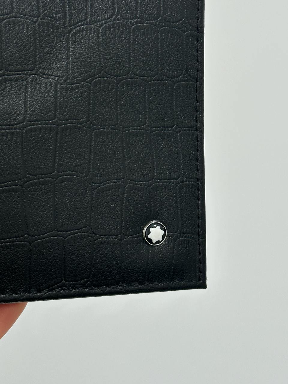 Montblanc Wallet 8cc Crocodile Embossed in Black - 6